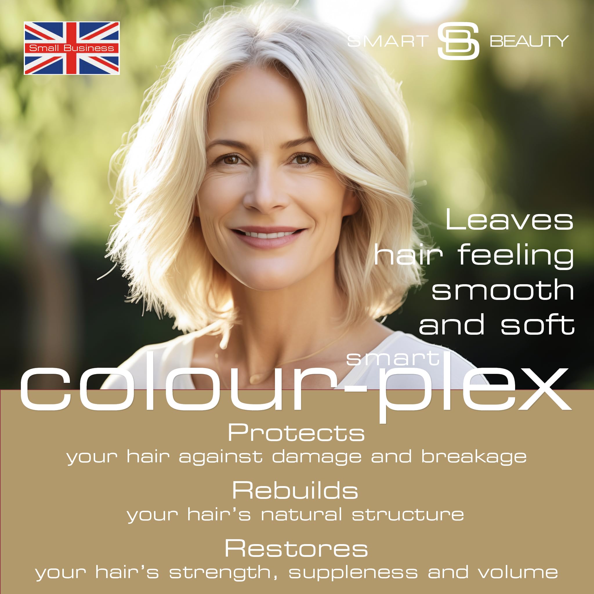 Smart Beauty Platinum Blonde Hair Dye Permanent, With Plex Anti-Breakage Technology That Protects Rebuilds Restores Hair Structu