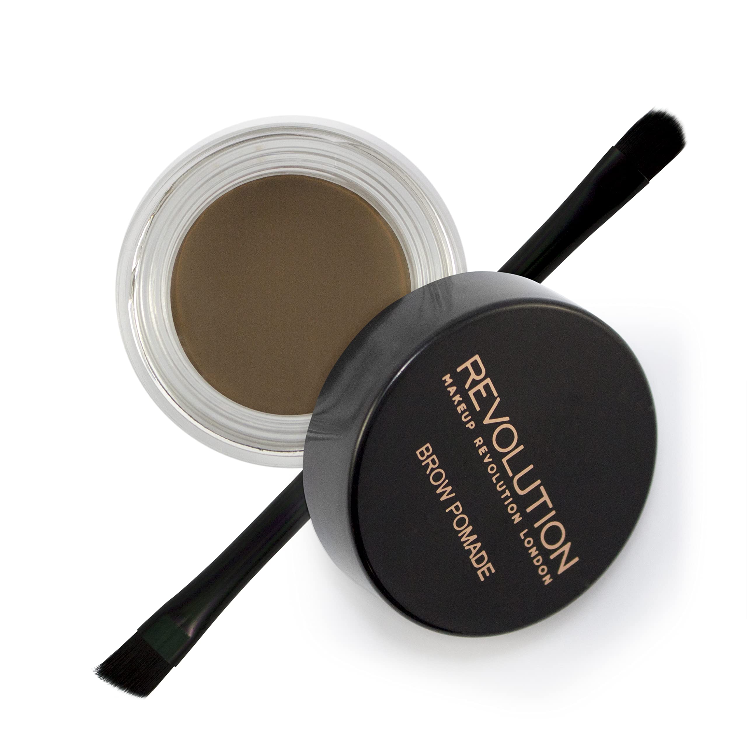 Makeup Revolution Brow Pomade, Waterproof Eyebrow Pomade, Long Lasting With Extreme Hold, Smudge-Proof, Vegan & Cruelty Fee, Med