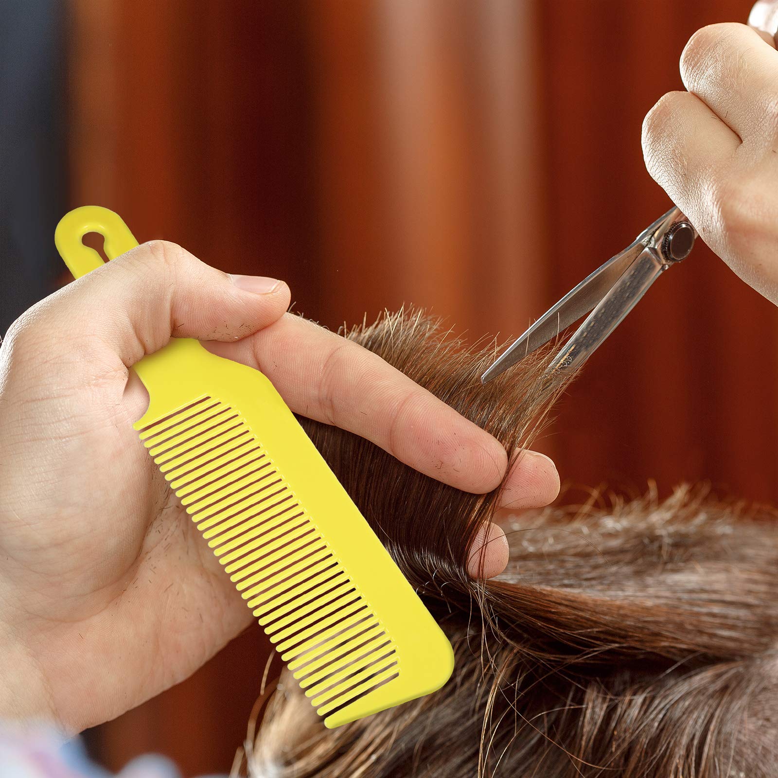 Boao 6 Pack Blending Comb Barber Combs, 9 Inch Heat Resistant Clipper Combs Flat Top Combs For Clipper Cuts And Flattops, Assort