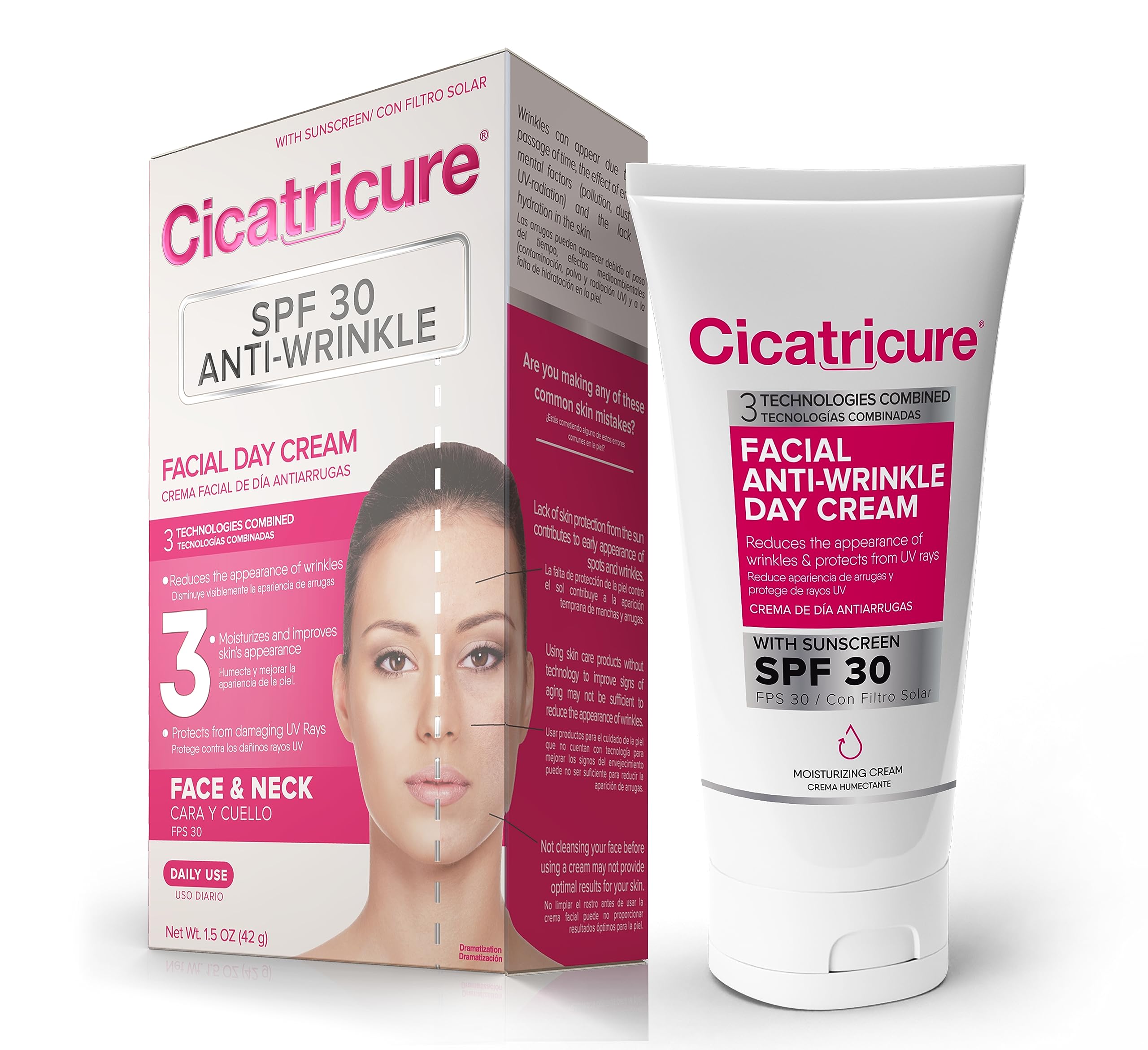 Cicatricure Advanced Face Cream for Fine Lines & Wrinkles, SPF 30, Anti Aging Facial Moisturizer, Daily Skin Care to Enhance Fir