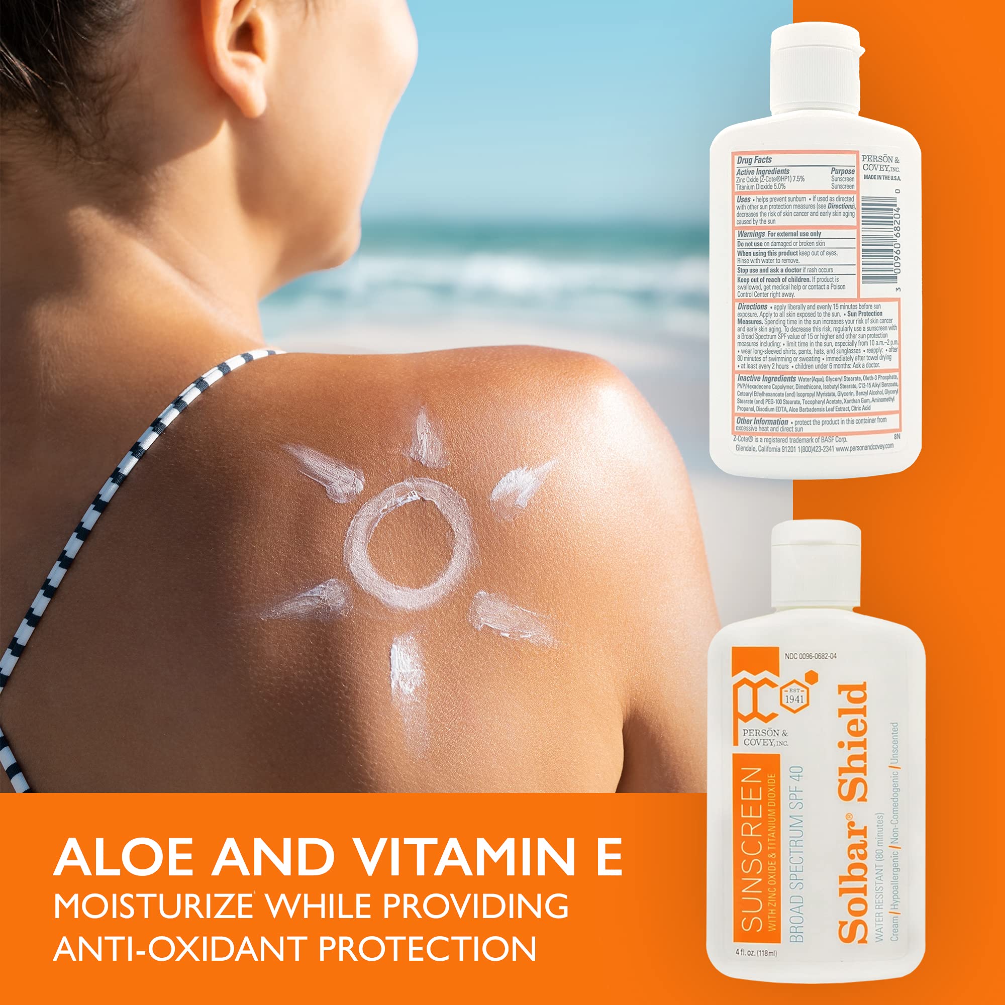 Solbar Shield Sunscreen Spf 40, 4 Oz 2 Pack