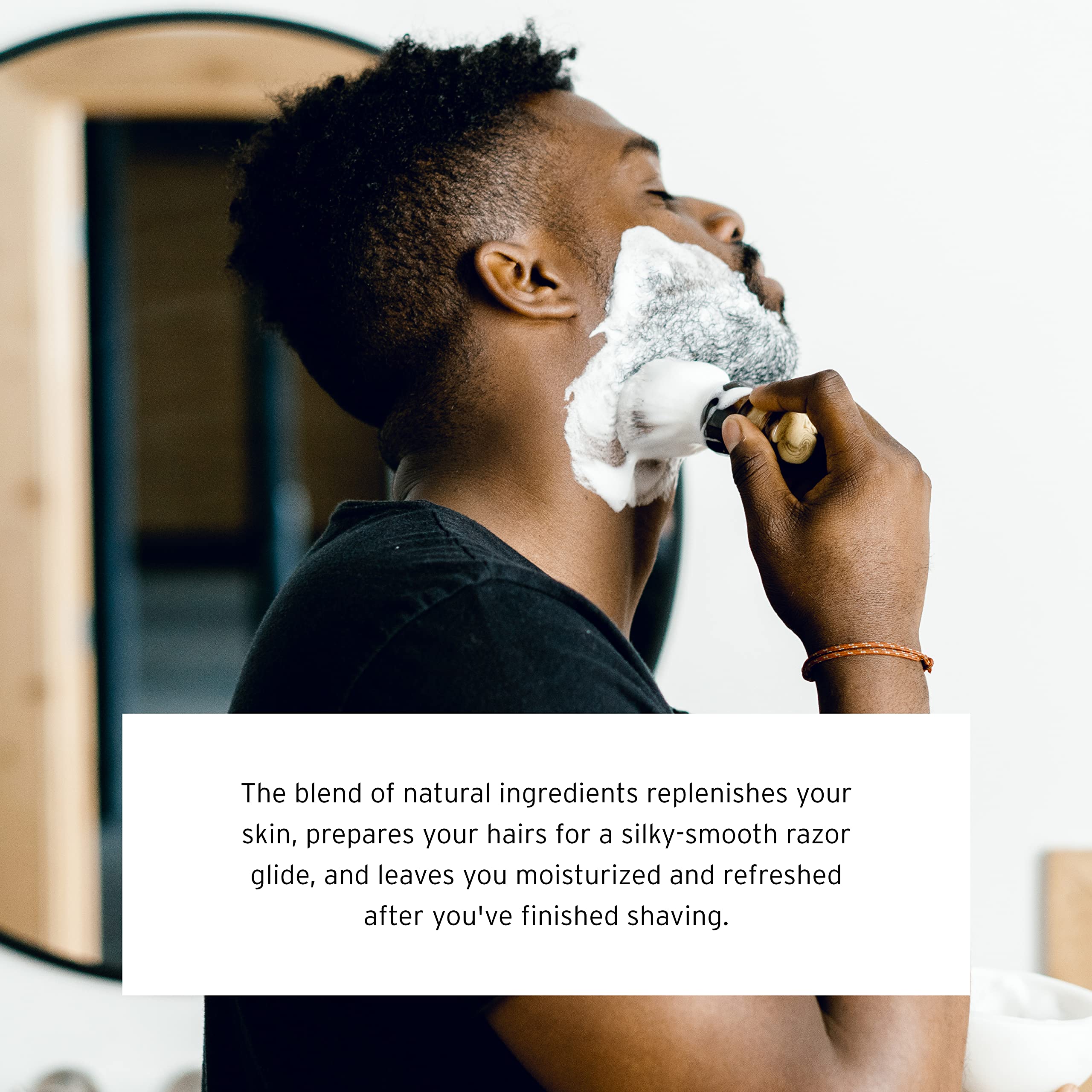 Supply Ultra Lather Shaving Cream Sandalwood & Cedar - Hypoallergenic Formula For Men - 3.4 Oz Jar - Naturally Soothes And Prote