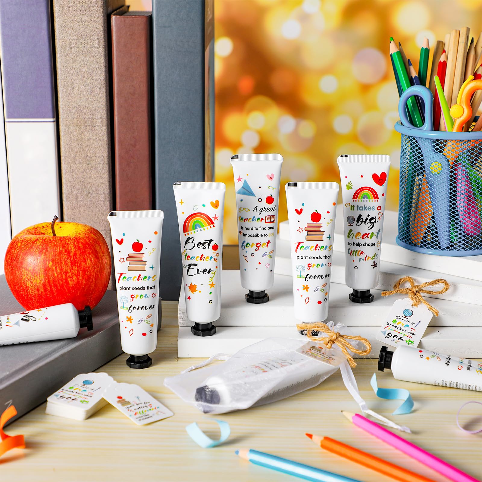 Dimsile 24 Set Valentine'S Day Gifts For Teacher Appreciation Hand Cream Gifts Moisturizing Hand Lotion Thank You Teacher Gifts