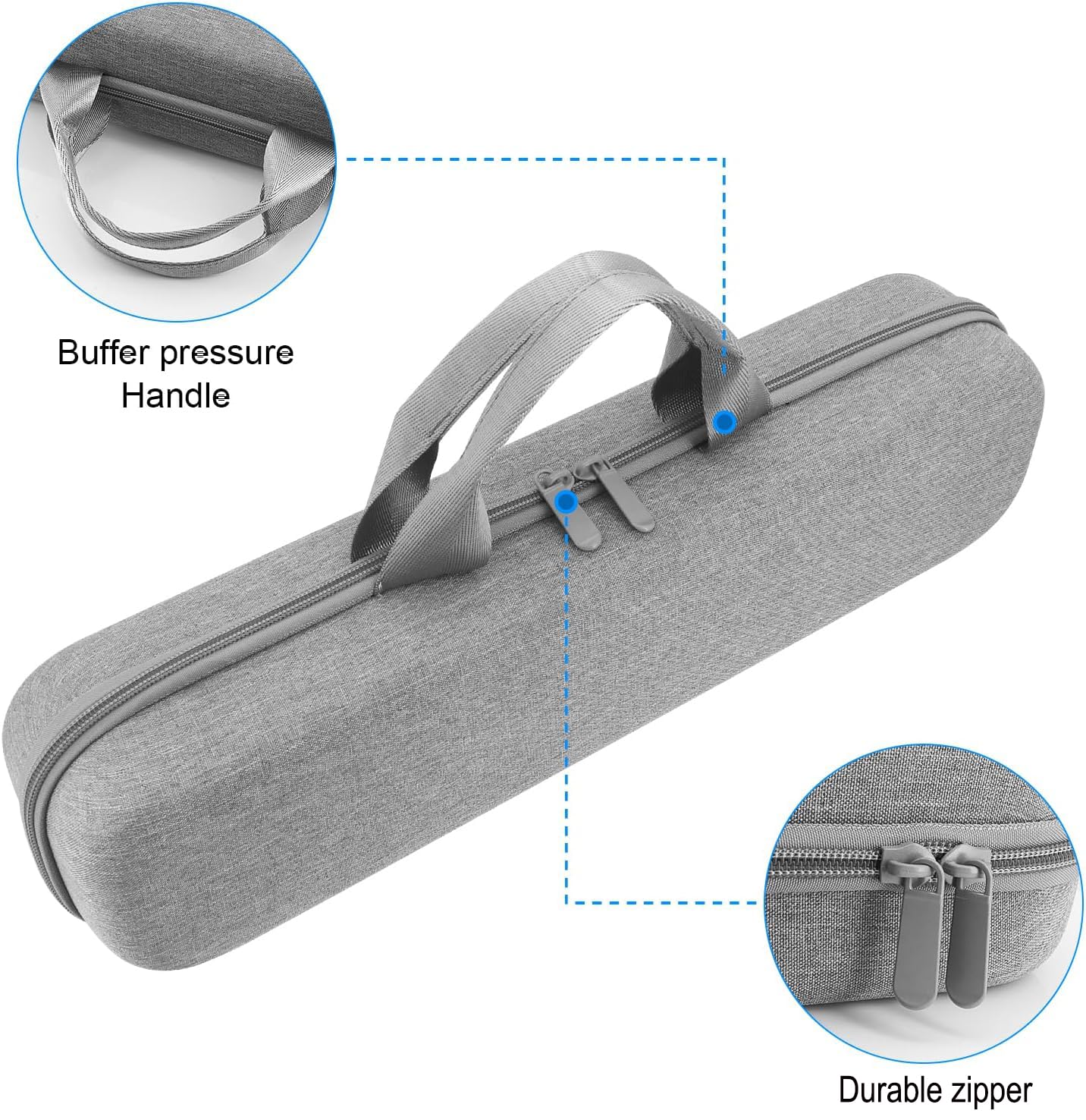 Buwico Hard Travel Case For Dyson Airstrait Straightener, Portable Storage Bag For Dyson Airstrait Straightener (Only Case, Blac