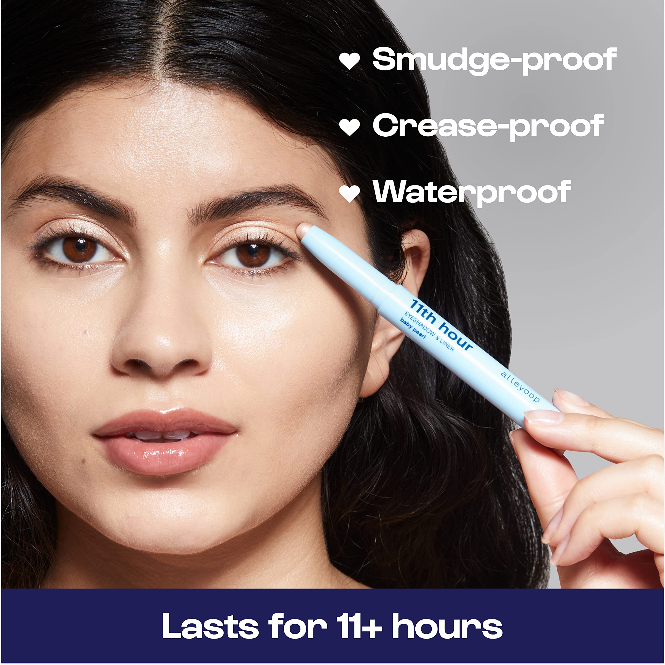 Alleyoop 11Th Hour Cream Eye Shadow Sticks - Baby Pearl (Shimmer) - Award-Winning Eyeshadow Stick - Smudge-Proof And Crease Proo