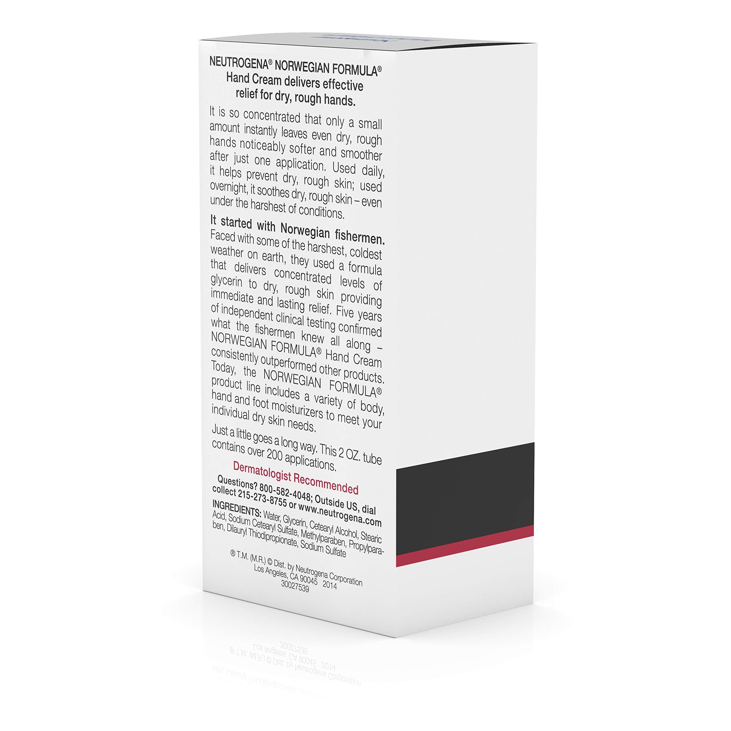 Neutrogena Norwegian Formula Moisturizing Hand Cream Formulated With Glycerin For Dry, Rough Hands, Fragrance-Free Intensive Han