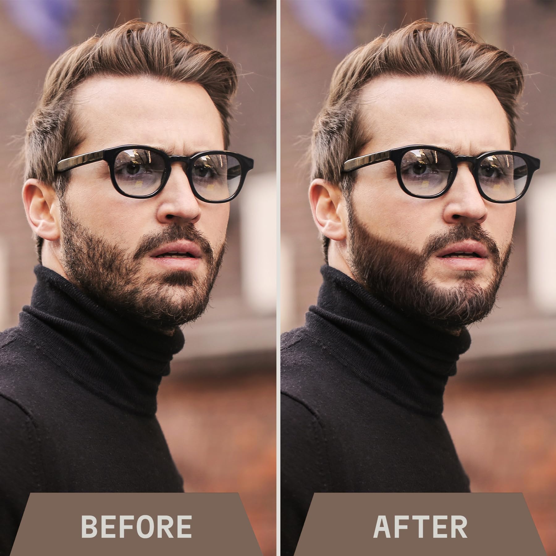 Striking Viking 2 Pack Beard Pencil Filler For Men, Grey Brown (Grey) - Contour, Fill, & Define Your Beard With 3Rd Generation L