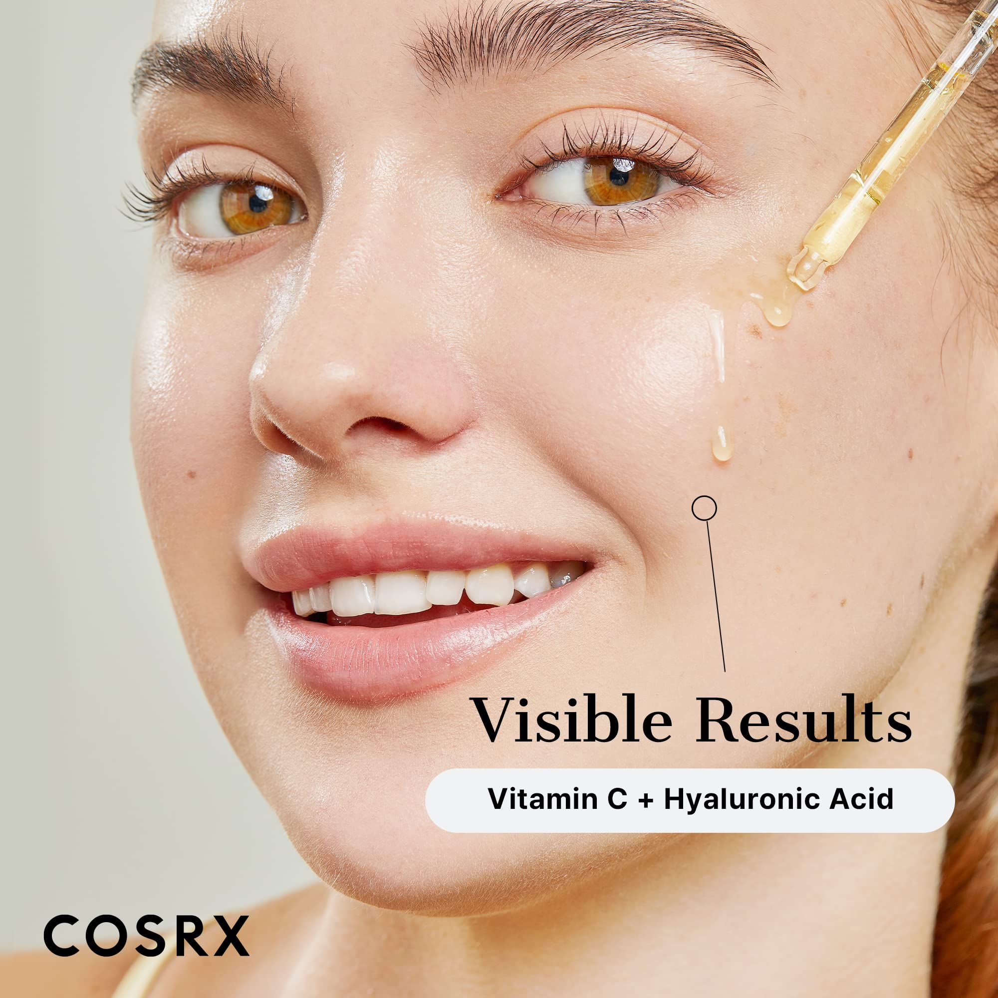 Cosrx Pure Vitamin C 13% Serum With Vitamin E & Hyaluronic Acid, Hydrating Facial Serum For Fine Lines, Uneven Skin Tone & Dull