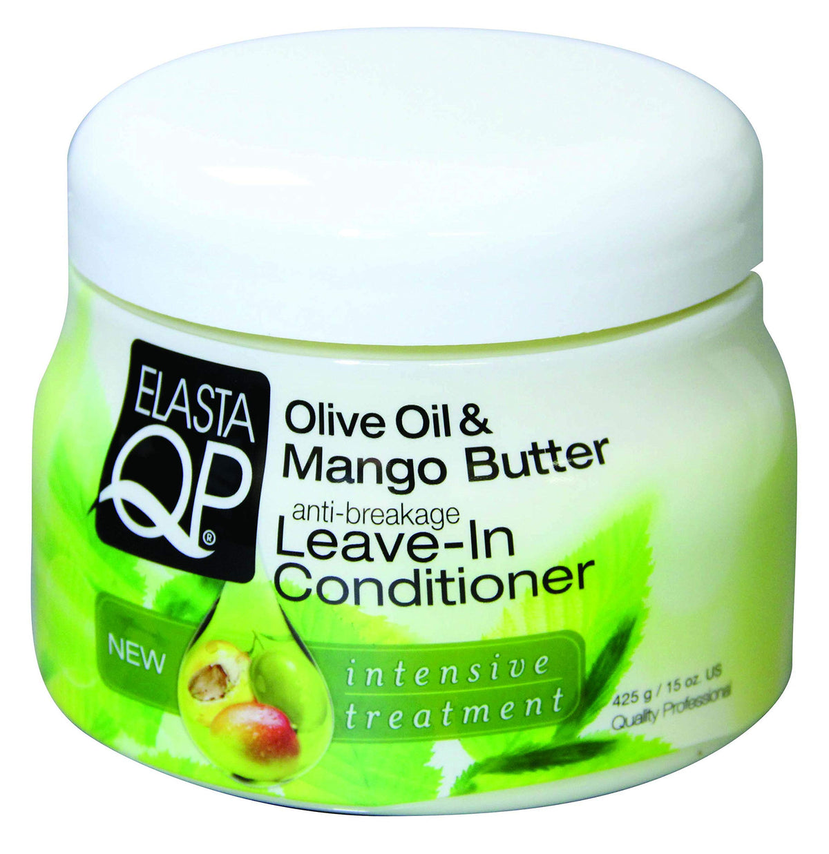 Elasta Qp Olive Oil & Mango Butter Leave-In Conditioner 15 Oz (Multi ...
