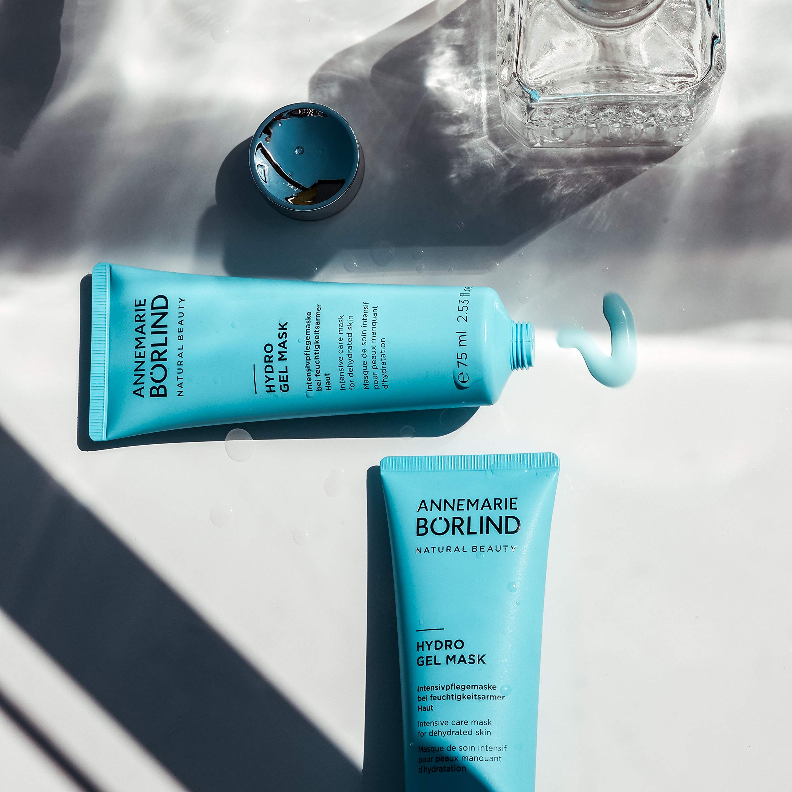 ANNEMARIE BRLIND - Hydro Gel Mask - Natural Moisturizing Wash Off Face Mask with Hyaluronic Acid and Red Algae Extract for Radia