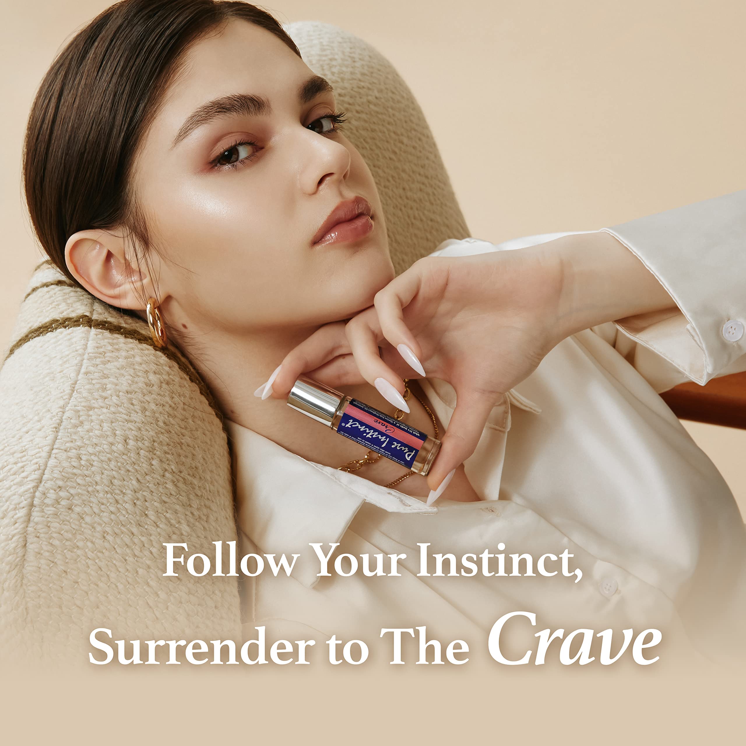 Pure Instinct Crave Roll-On The Original Pheromone Infused Essential Oil Perfume Cologne - For Her - Tsa Ready 0.34 Fl Oz