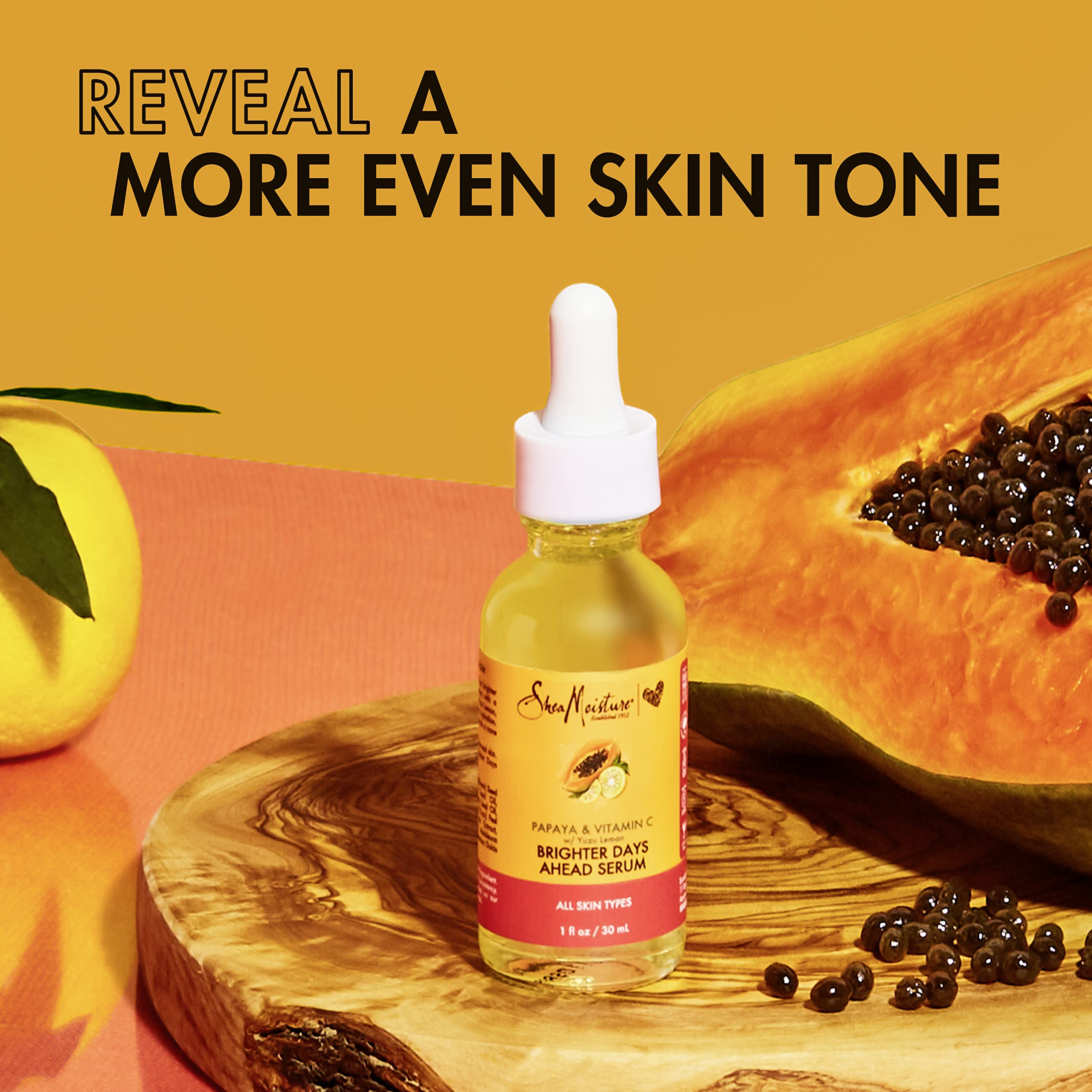 Sheamoisture Serum For All Skin Types Papaya And Vitamin C Vitamin C Serum 1 Oz