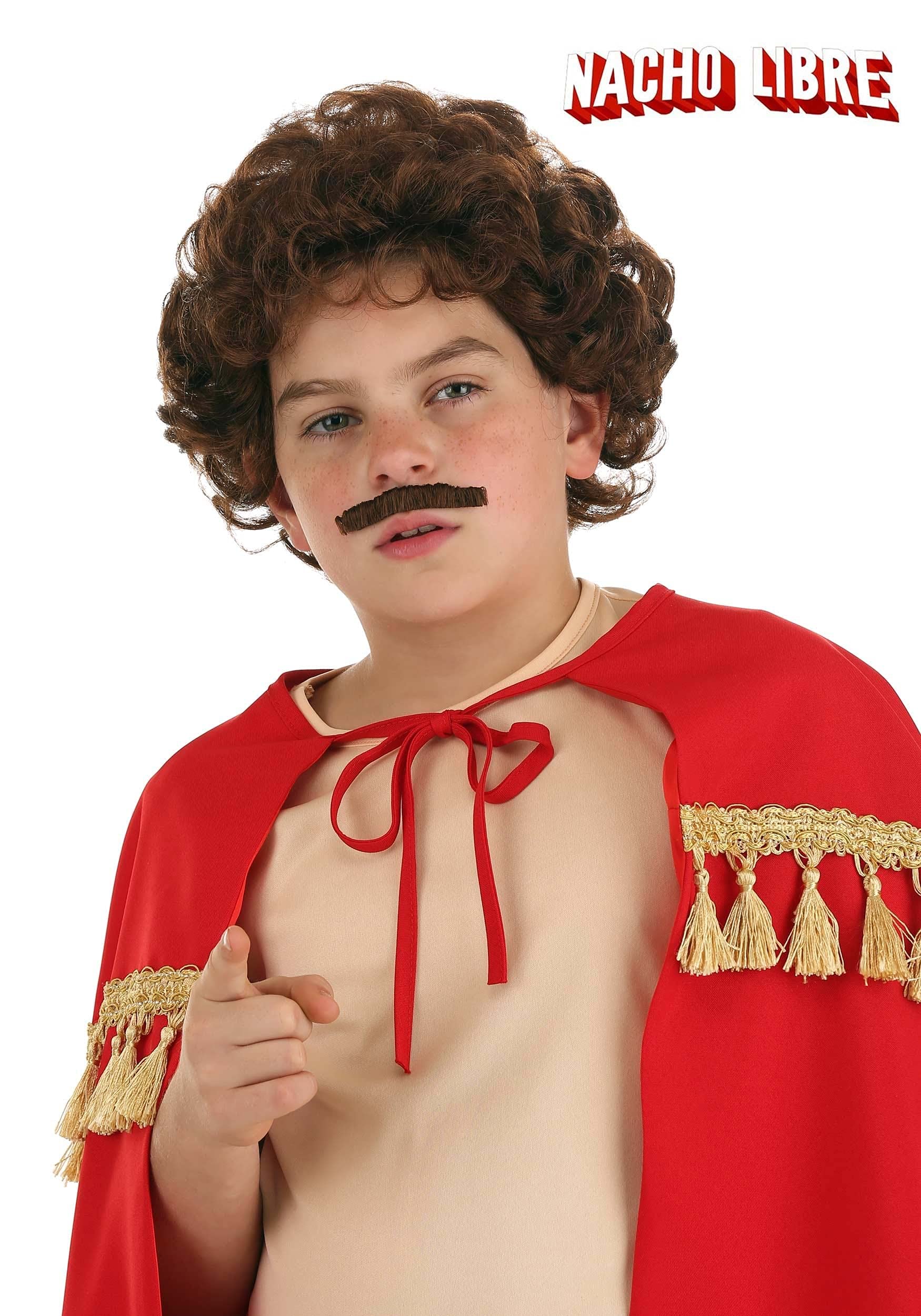 Fun Costumes Child Nacho Libre Wig And Mustache Standard