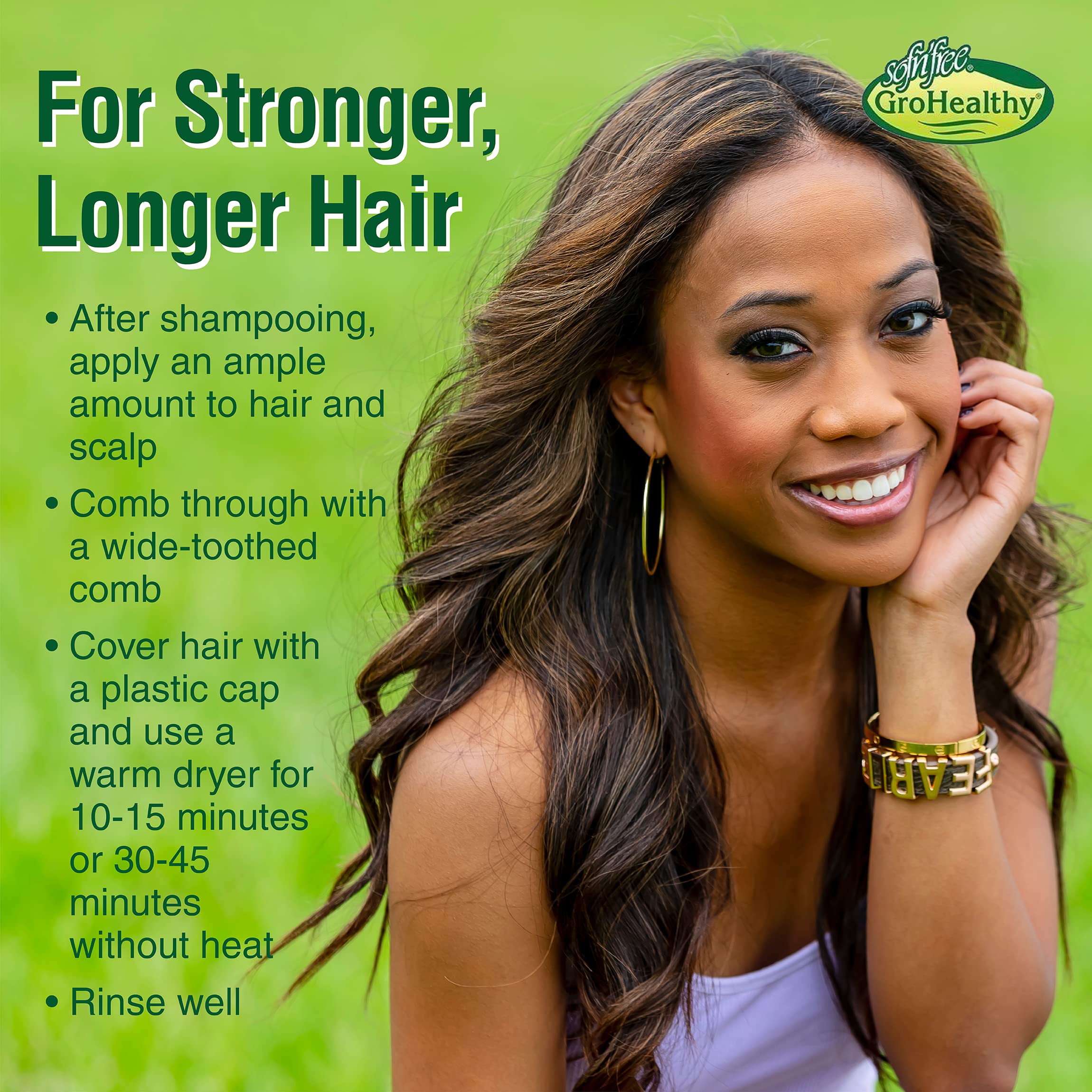 GroHealthy Milk Protein & Olive Oil Deep Conditioning Treatment Mask Strengthens, Repairs, Stops Breakage and Promotes Growth fo