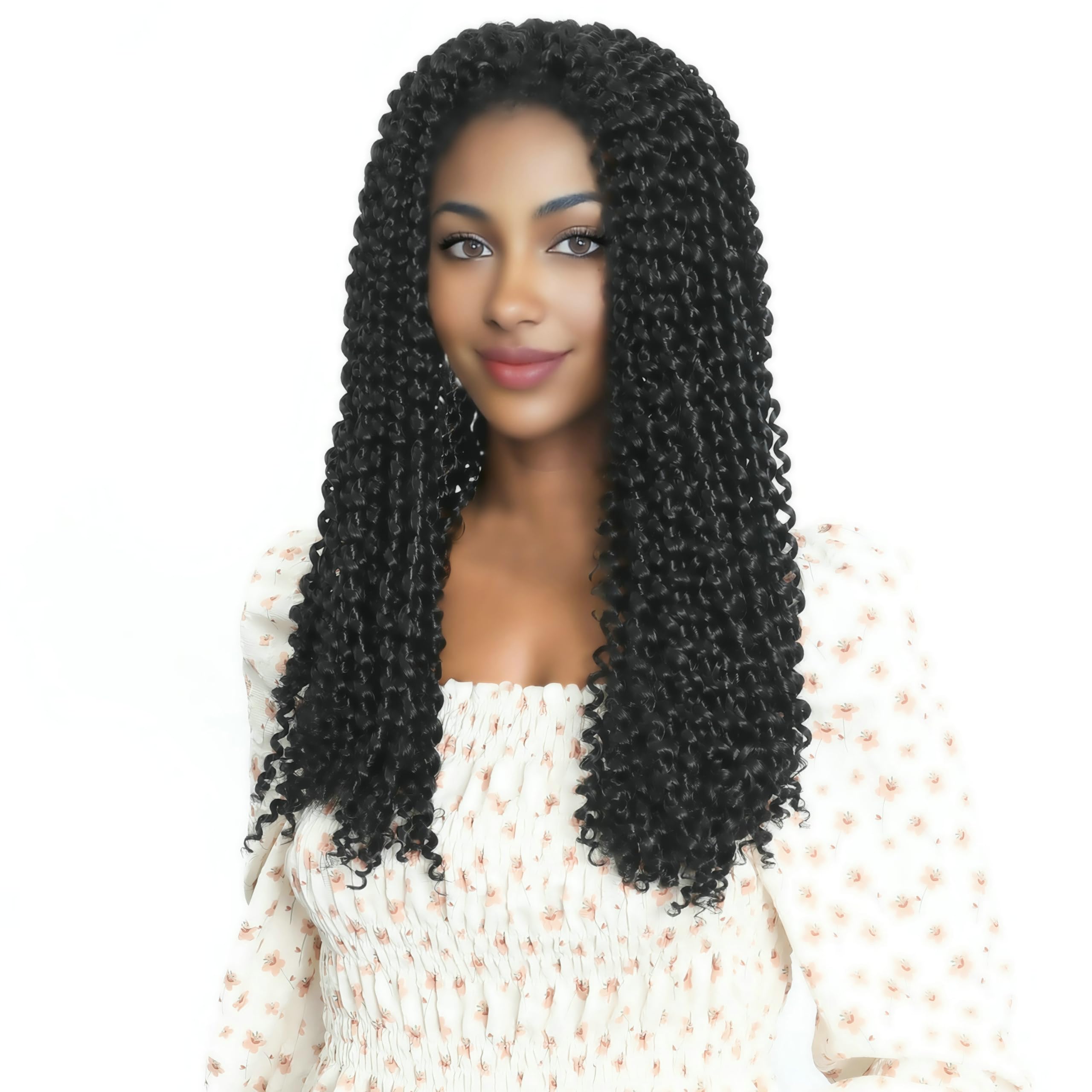 Lohxinhair 18 Inch 7 Packs Passion Twist Hair Water Wave Crochet Hair Pre Looped Bohemian Braids For Black Women