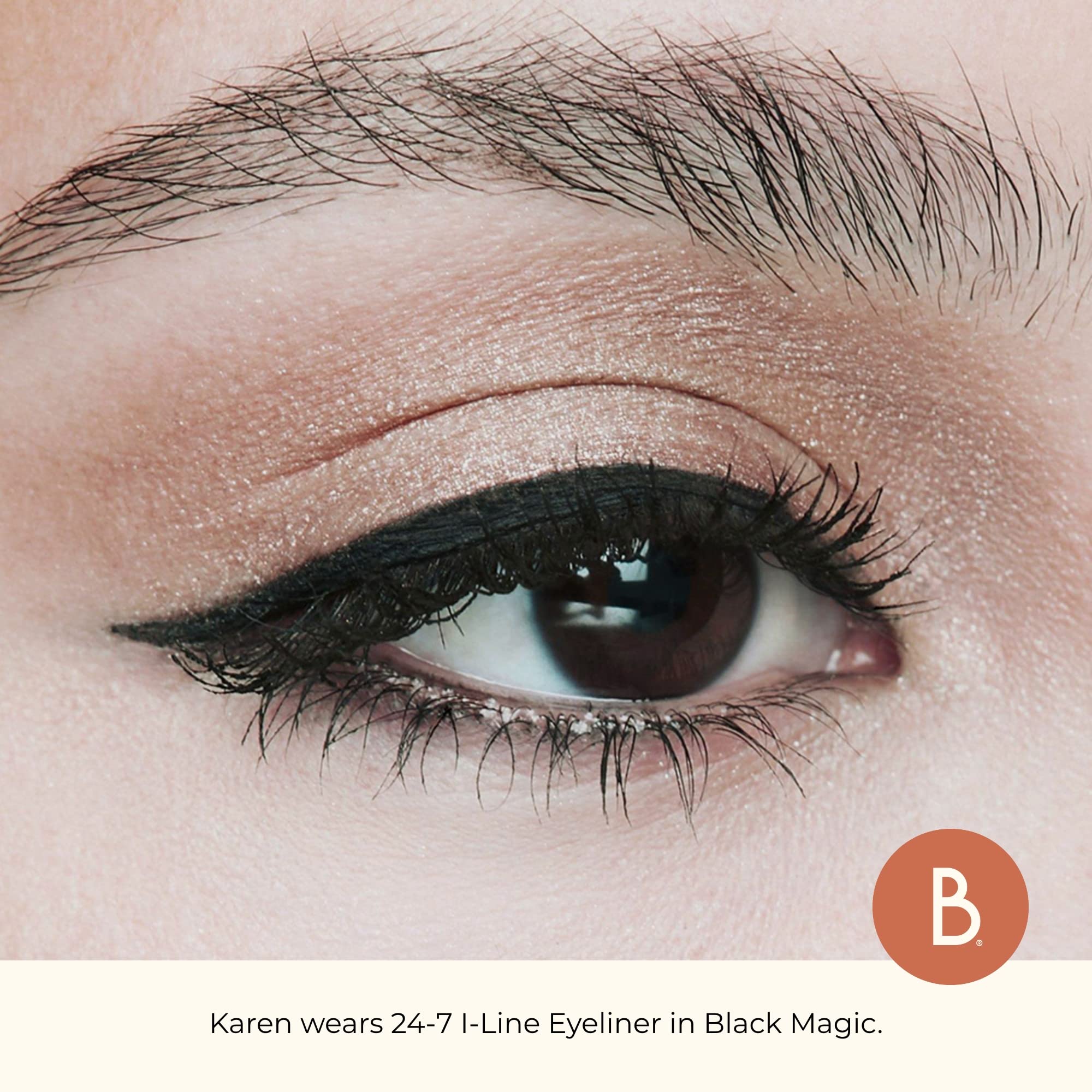 Beauty For Real I-Line 24-7 Eyeliner, Black Magic - Black Matte - Long-Wearing, Waterproof Gel Formula - Safe For Sensitive Eyes