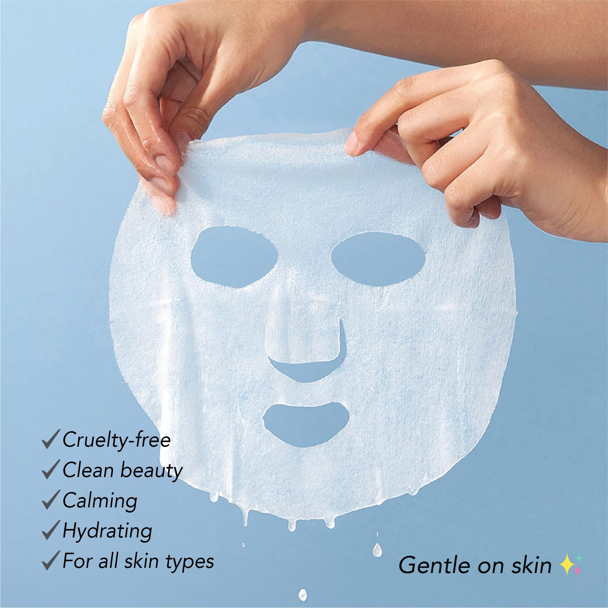 Innerest Original Derma Beauty Collagen Face Masks Skincare - 12 Pk Brightening Vitamin Face Mask Skin Care Sheet Masks Set For