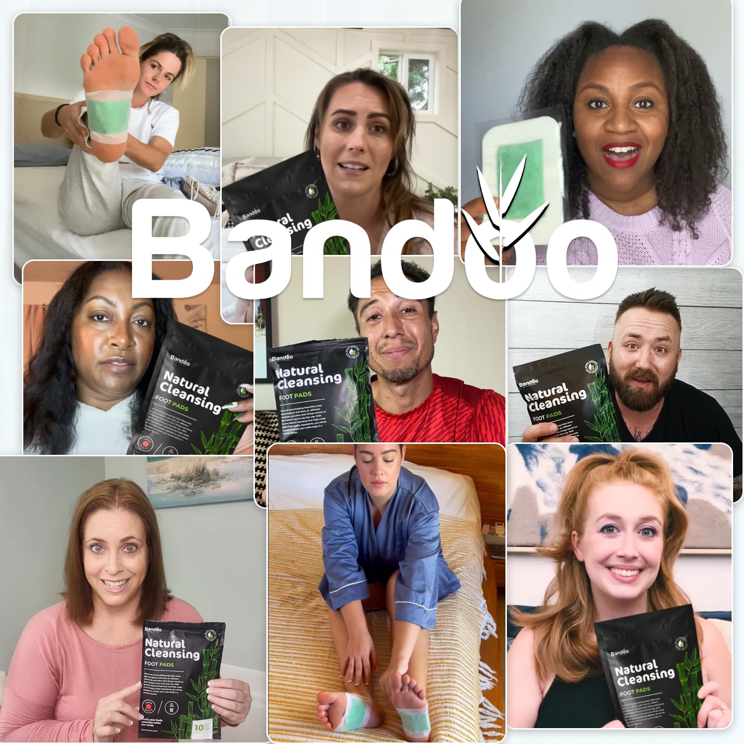 Bandoo Premium Bamboo Vinegar Foot Pads | Original Rana Pads | Pack of 30 | Natural Foot Care for Detox and Relaxation