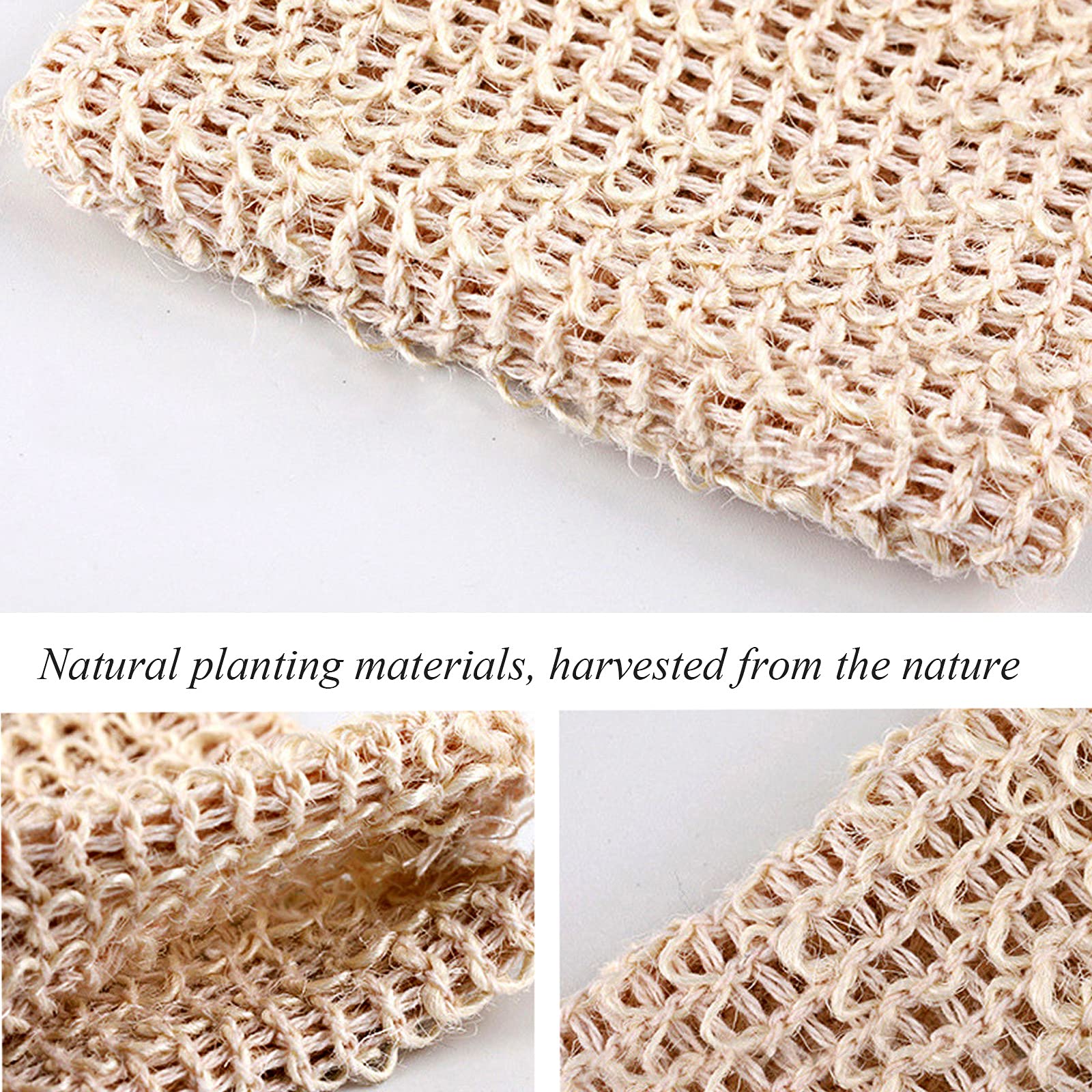 ZEPELOFFY Soap Bag,Bar Soap Pouch,5 Packs Sisal Soap Saver Bags Mesh for Exfoliating, Shower,Scrubber