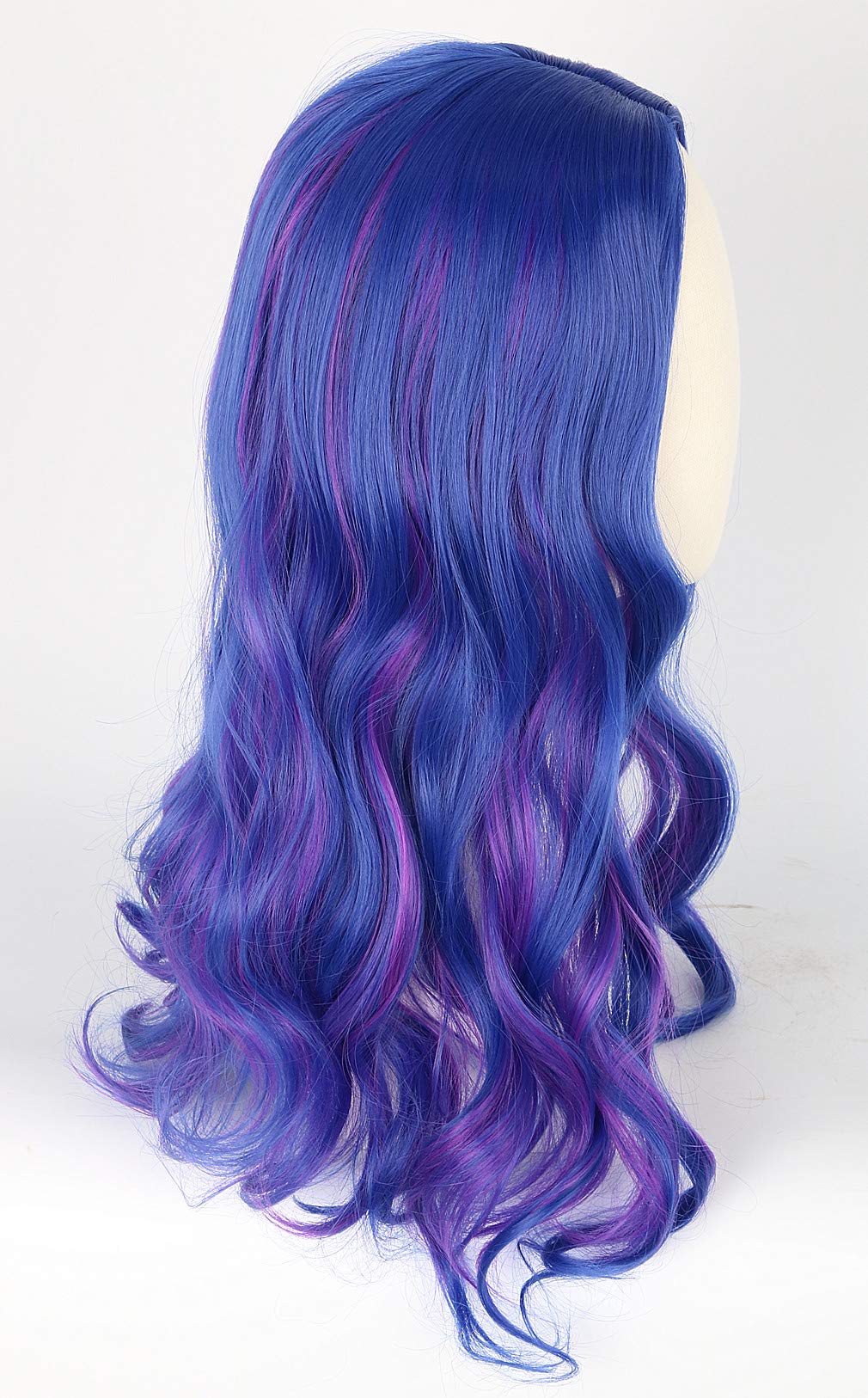 Topcosplay Kids Wig For Girls Blue And Purple Wig Halloween Costume Cosplay Wig Long Wavy