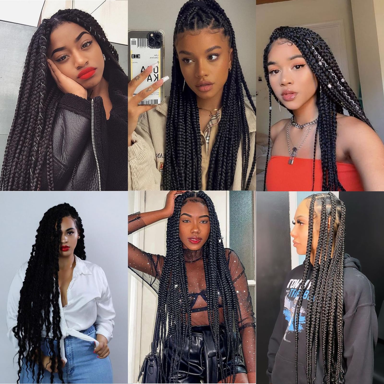 Liang Dian Braiding Hair Pre Stretched Ombre 42 Inch 8 Packs Synthetic Crochet Braids Hot Water Setting Professional Soft Yaki T