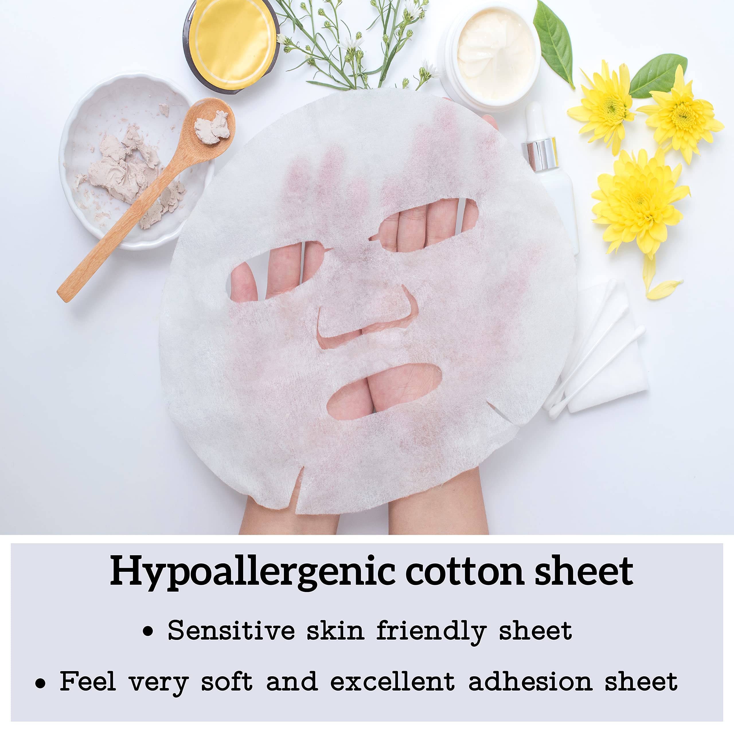 MEAROSA DESIgN Vitamin c collagen Natural Essence Face Mask Beauty Facial Mask Sheet Mask Korea Skin care Premium Quality (8 pac