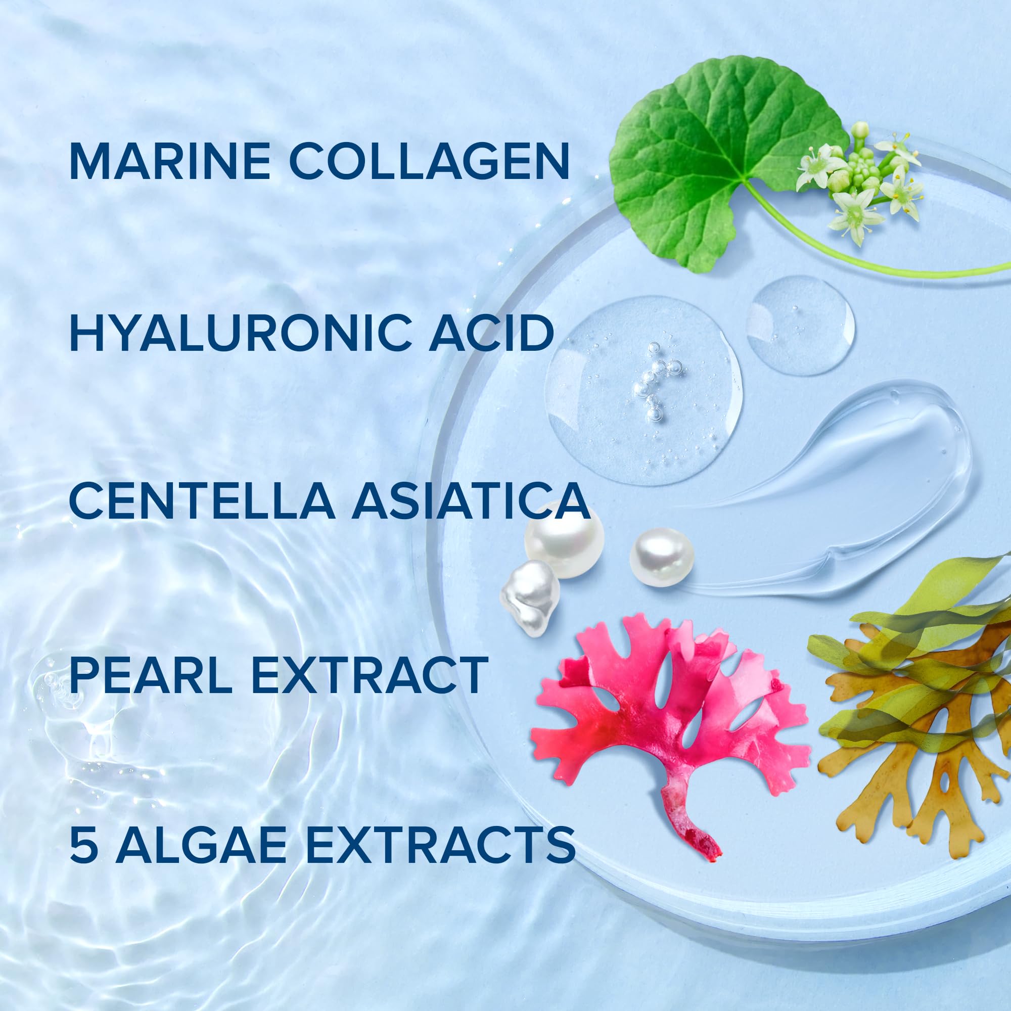 Maree Facial Masks For Skin Care & Beauty - Sheet Masks For Face With Natural Pearl Extract, Marine Collagen & Hyaluronic Acid -