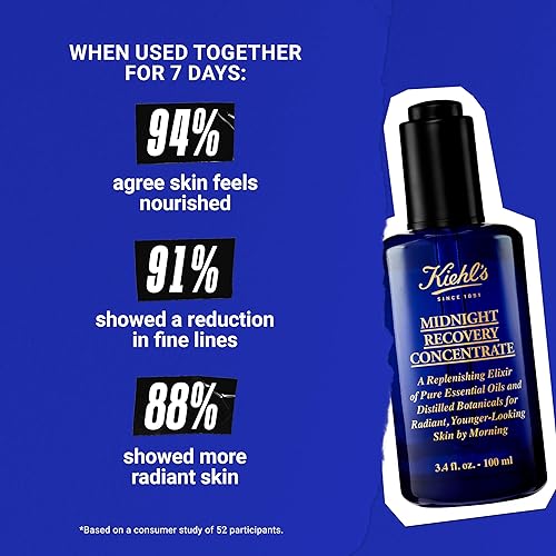Kiehls Midnight Recovery Concentrate Face Oil, 34 Ounce