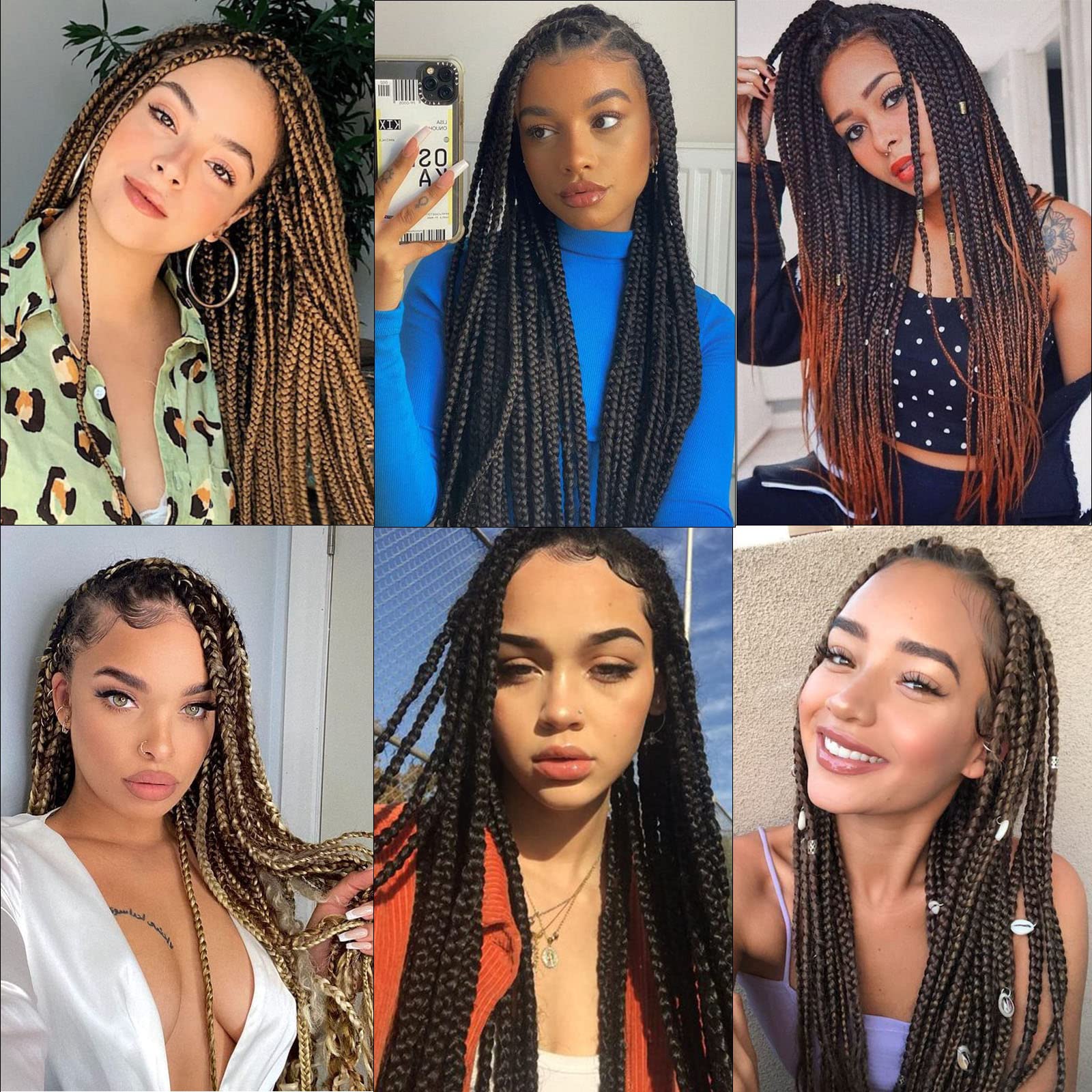 Rosdina Pre-Stretched Braiding Hair - 20 Inch 8 Packs Ombre Blonde Longt Braiding Hair For Twist Or Box Braids, Yaki Texture Hot