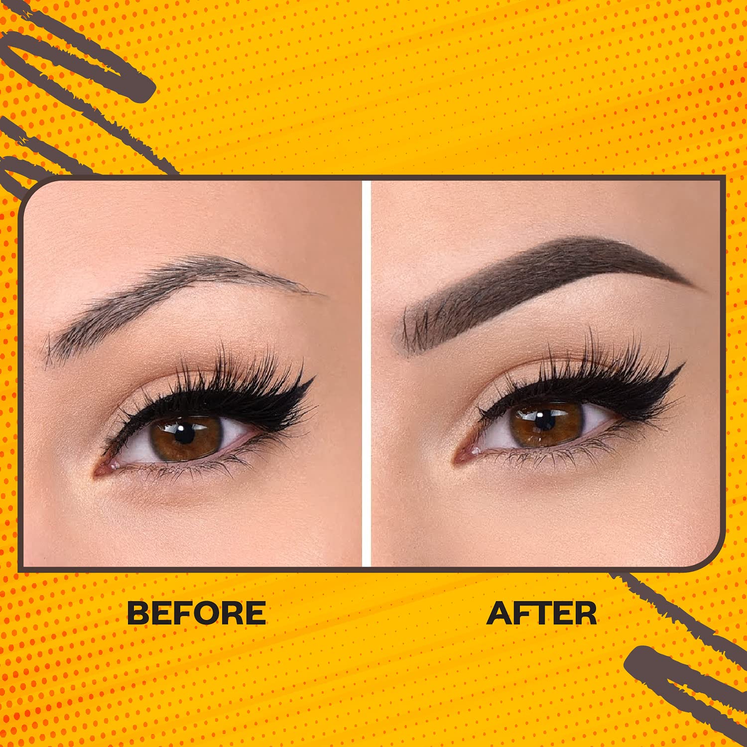 Facescanada Ultime Pro Eye Brow Defining Pencil - Tan 01 | Gel Gliding Formula | Long Lasting & Waterproof | Smudge & Transfer P