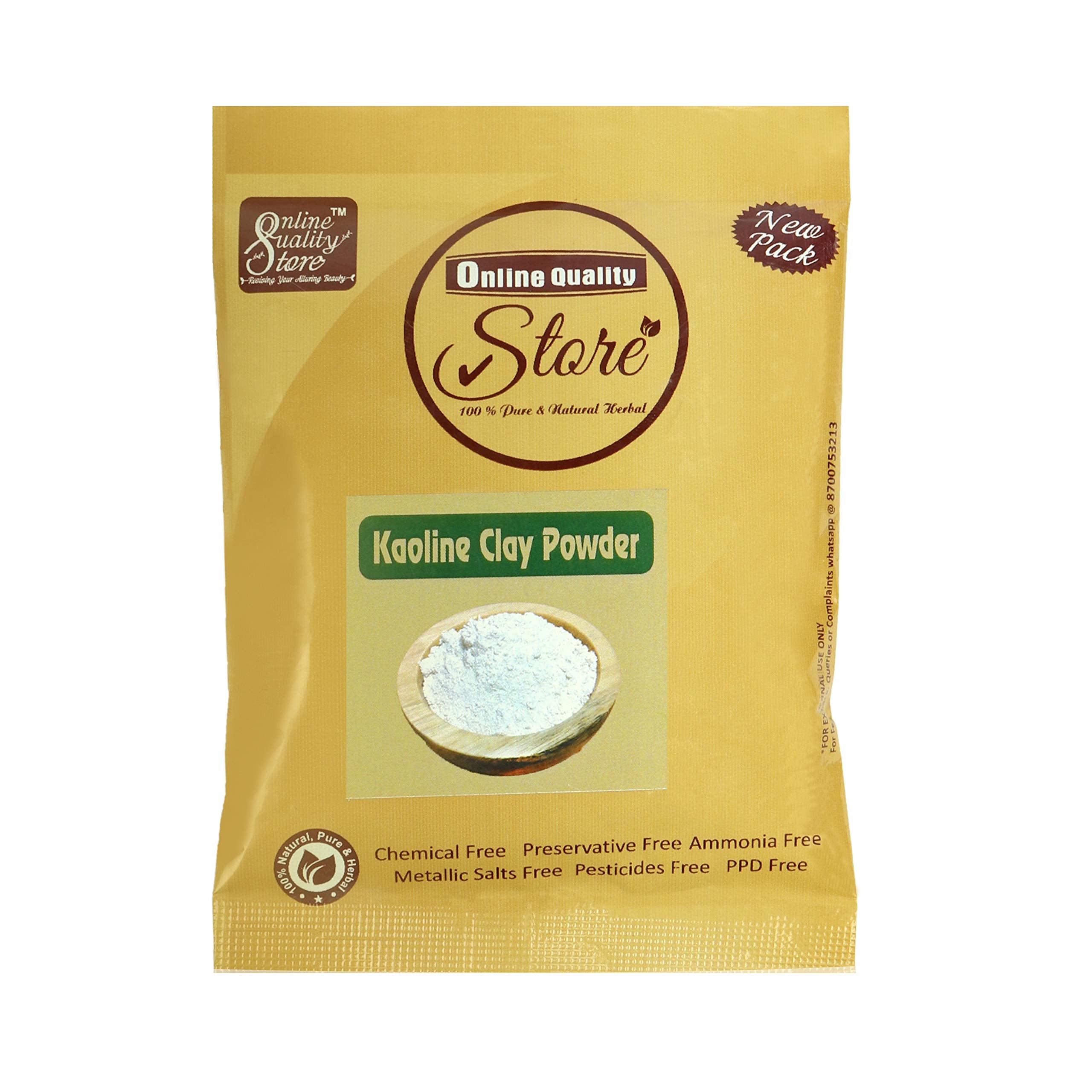 Online Quality Store White Light Kaolin Clay Powder For Skin Face Mask,(50G, 1Pack Of 1,Pure & Natural)