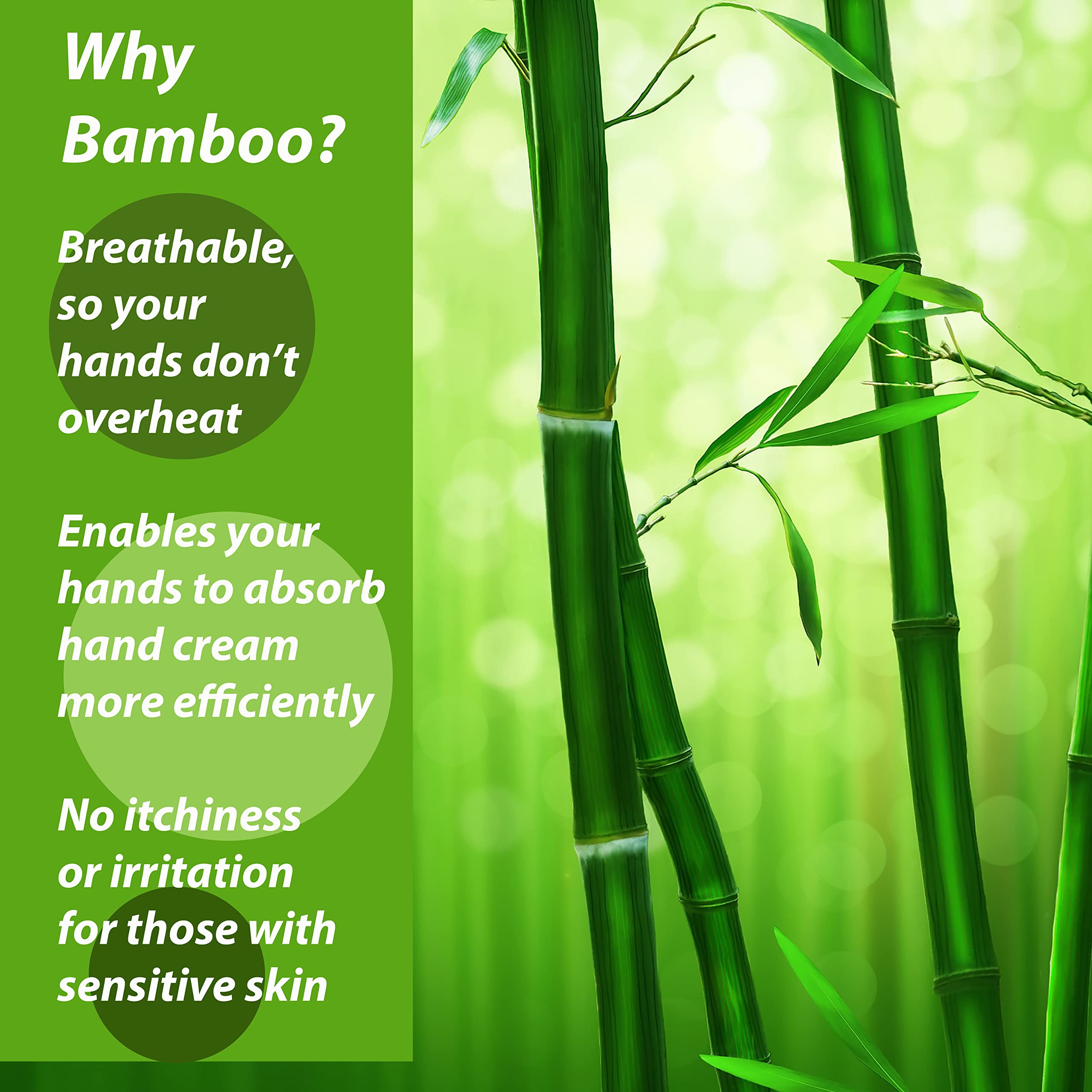 Bamboo Gloves for Eczema, Kids Age 4-6, Dry Hands, Moisturizing Gloves for Children Overnight, 3 Pairs