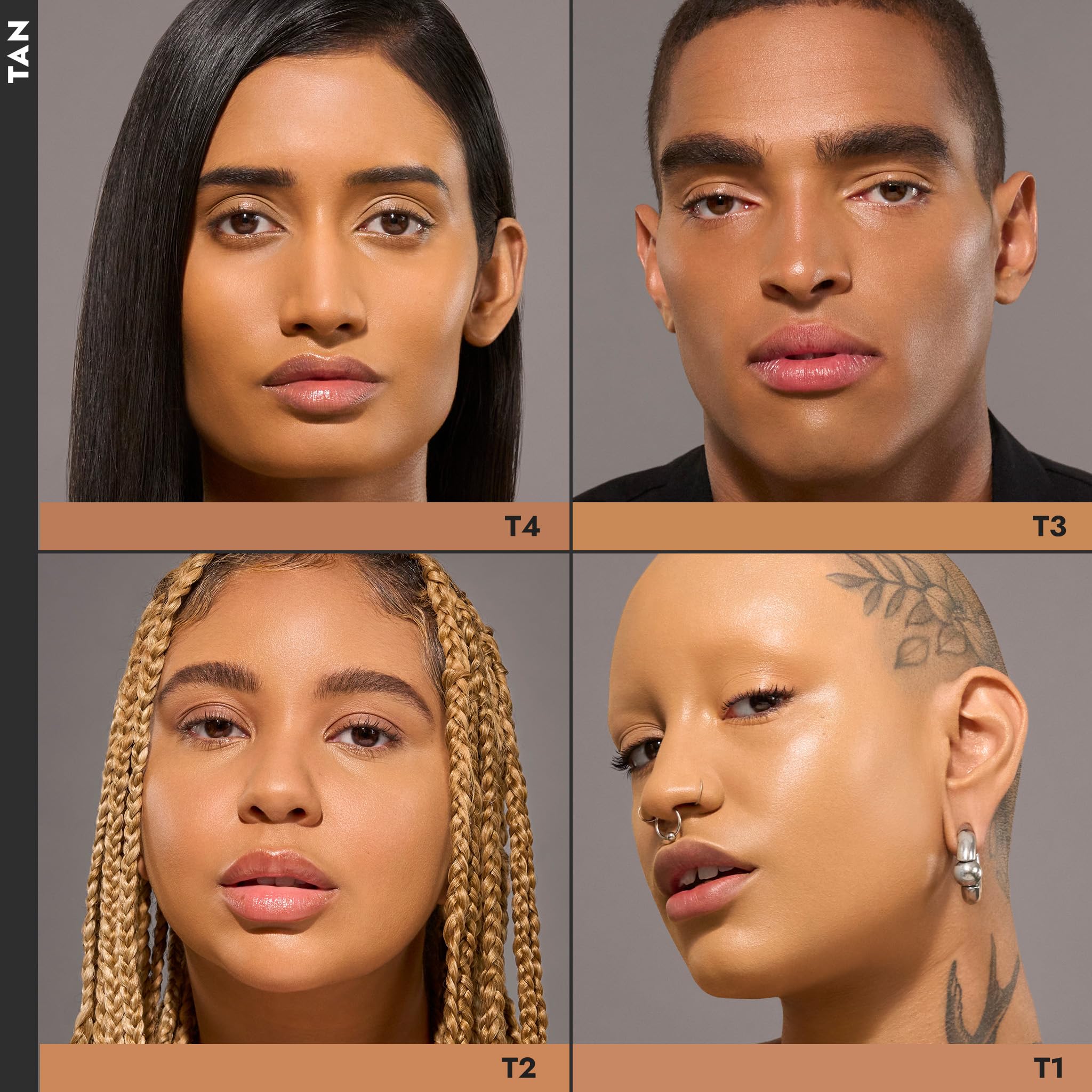 Cover Fx Total Cover Cream Foundation - Shade T2 - Buildable Coverage - Natural Finish - Oil-Free - Sweat-Proof