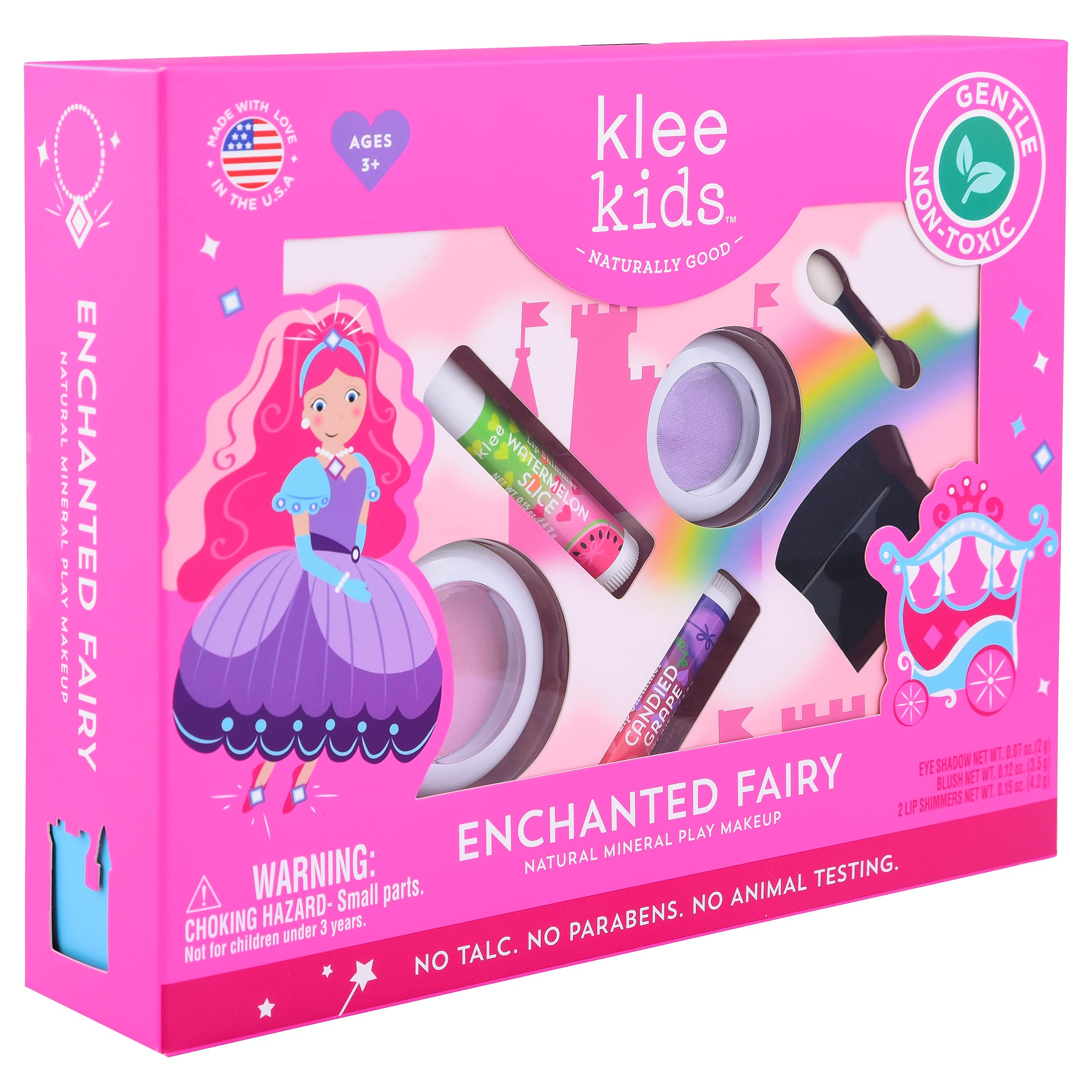 Klee Naturals Luna Star Naturals Klee Kids 4 Pc Makeup Up Kits With Compacts (Enchanted Fairy)