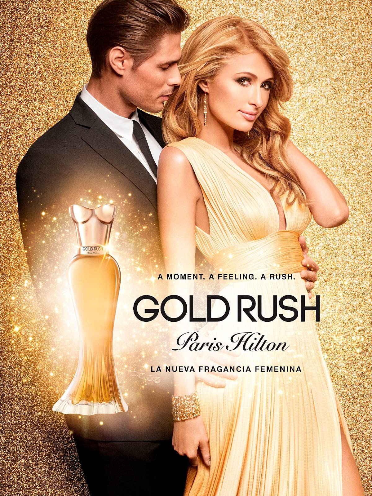 Gold Rush By Paris Hilton, 3.4 Oz Eau De Parfum Spray For Women