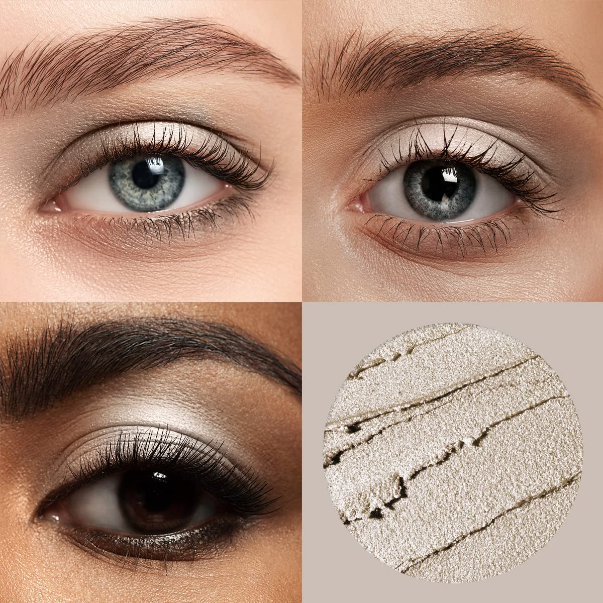 Luxaza Cream Single Eyeshadow Stick With Blending Brush, Hypoallergenic Eye Shadow Stick Makeup, Pro Waterproof & Long Lasting E