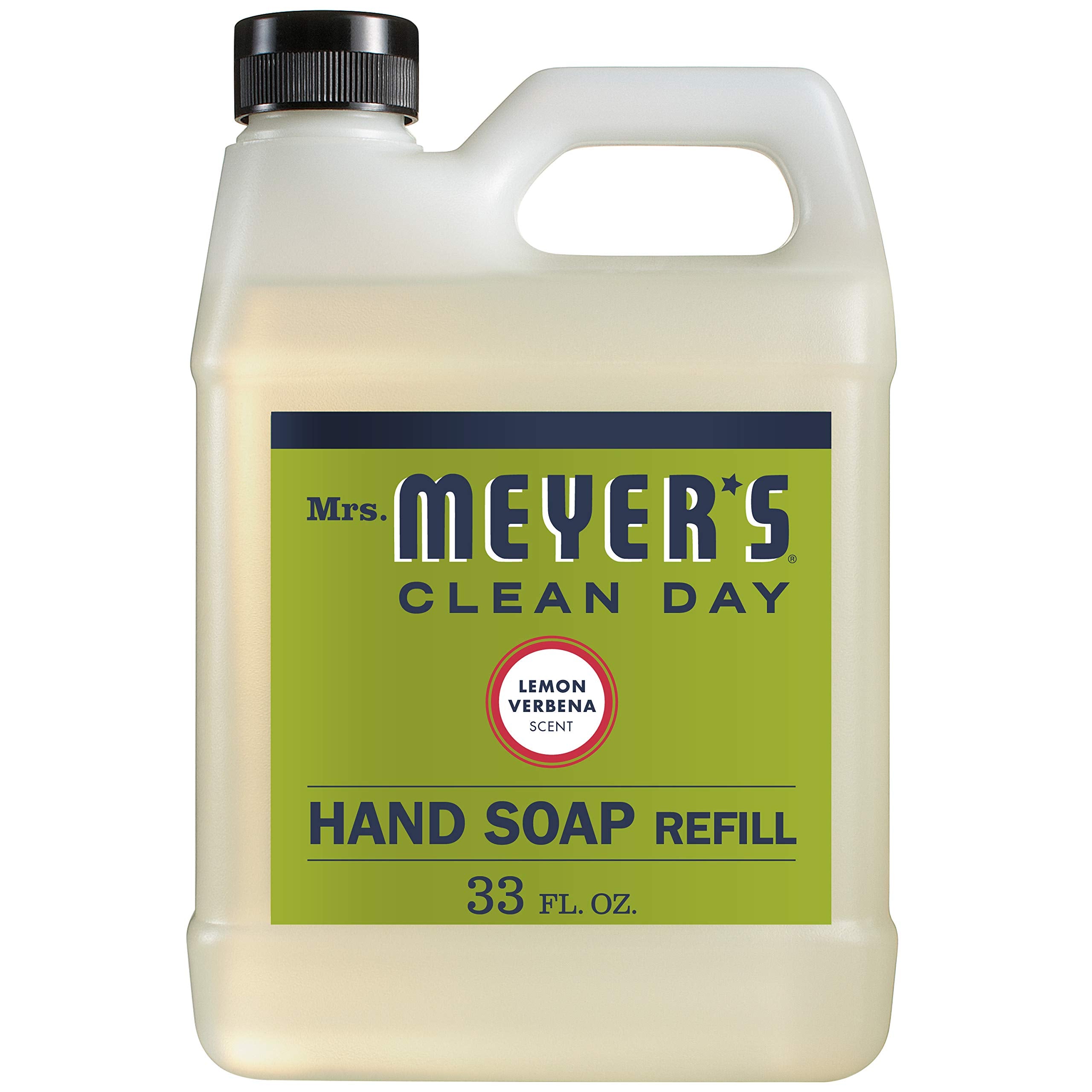 MRS. MEYERS CLEANDAY Liquid Hand Soap Refill, Lemon Verbena, 33 Fluid Ounce