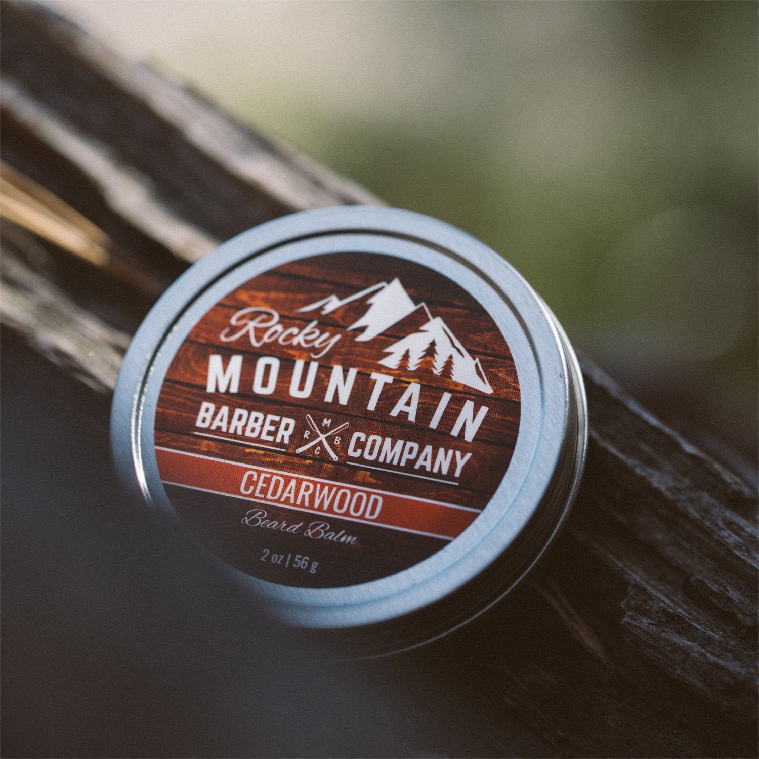 Beard Balm - Rocky Mountain Barber - 100% Natural - Premium Wax Blend With Cedarwood Scent, Nutrient Rich Bees Wax, Jojoba, Tea