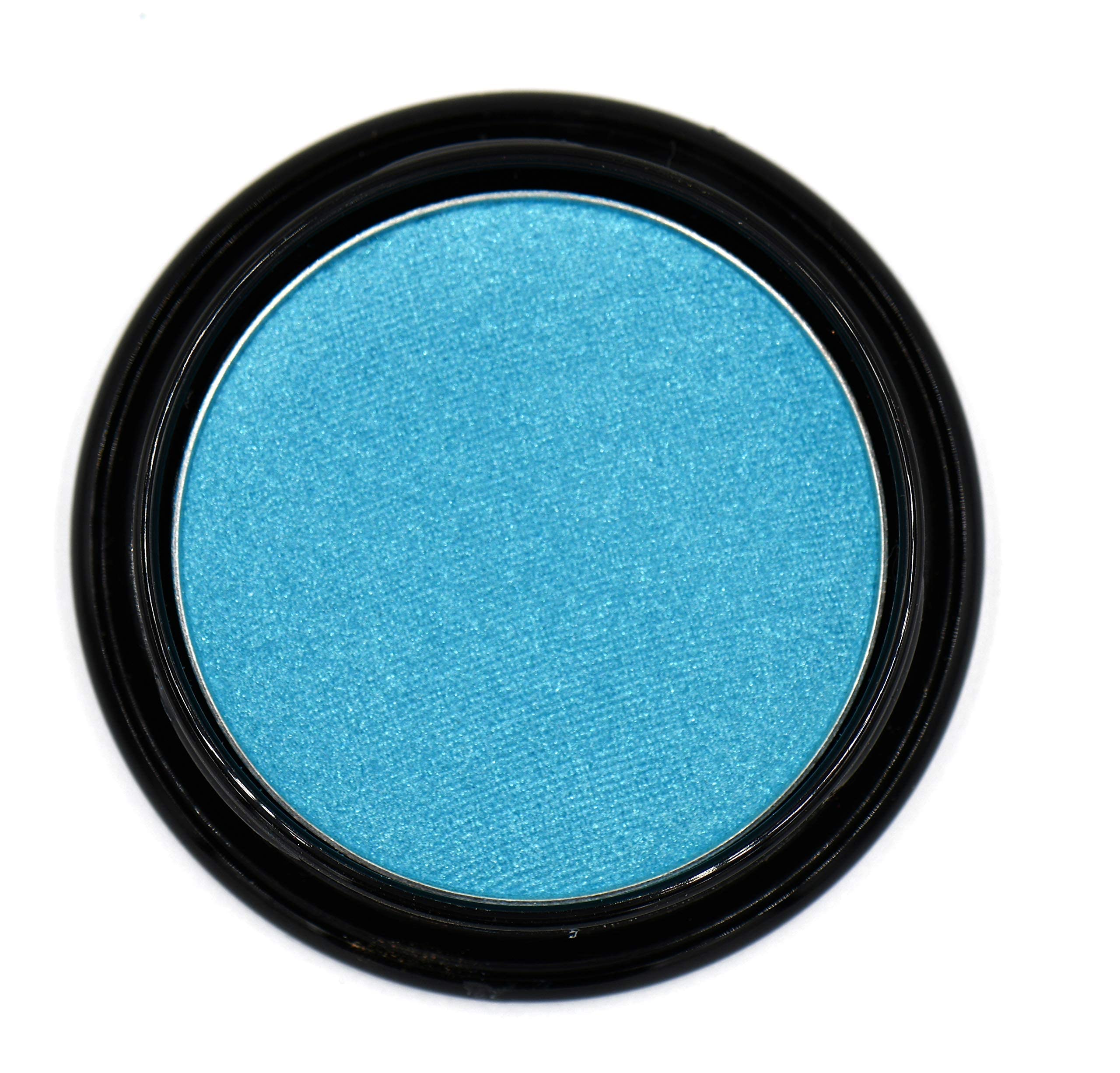 Pure Ziva Peacock Neon Jewel Tone Blue Turquoise Teal Shimmer Pressed Powder Single Vegan Eyeshadow; Talc, Paraben & Cruelty Fre