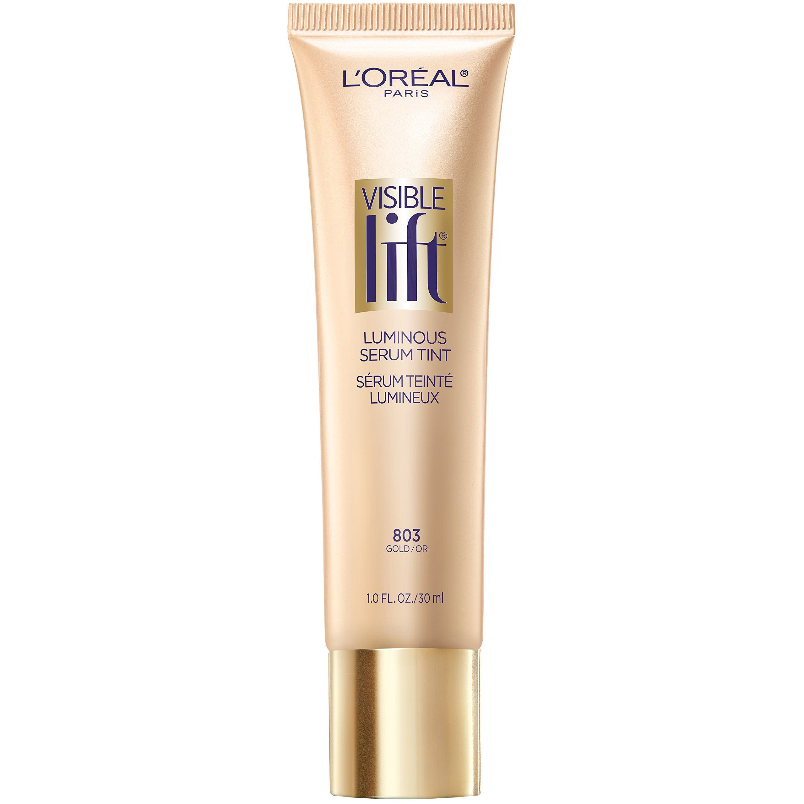 LOr  al Paris Cosmetics Visible Lift Luminous Serum Tint, Gold, 1 Fluid Ounce