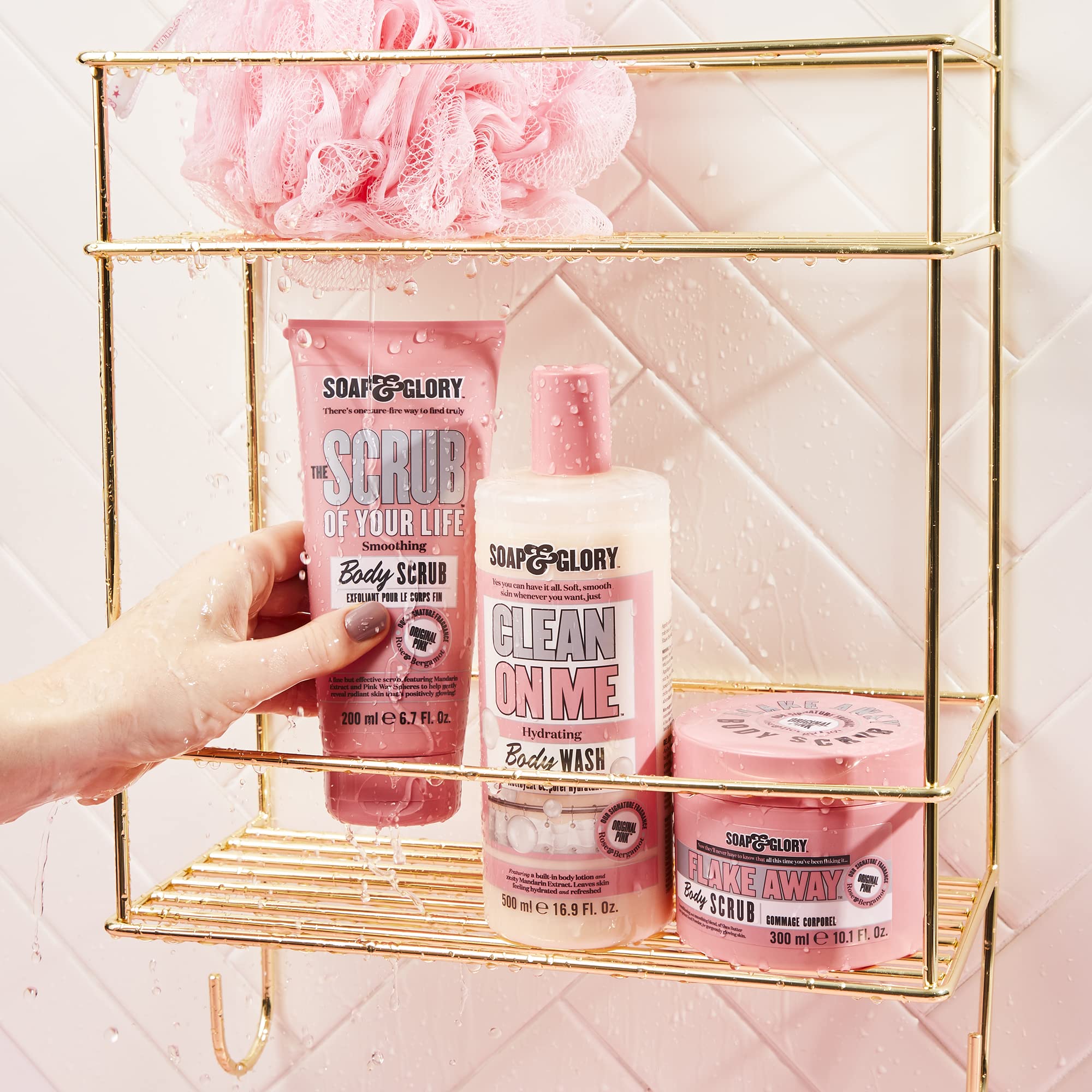 Soap & Glory Original Pink The Scrub Of Your Life Exfoliating Body Scrub - Smoothing & Buffing Body Scrub - Rose & Bergamot Body