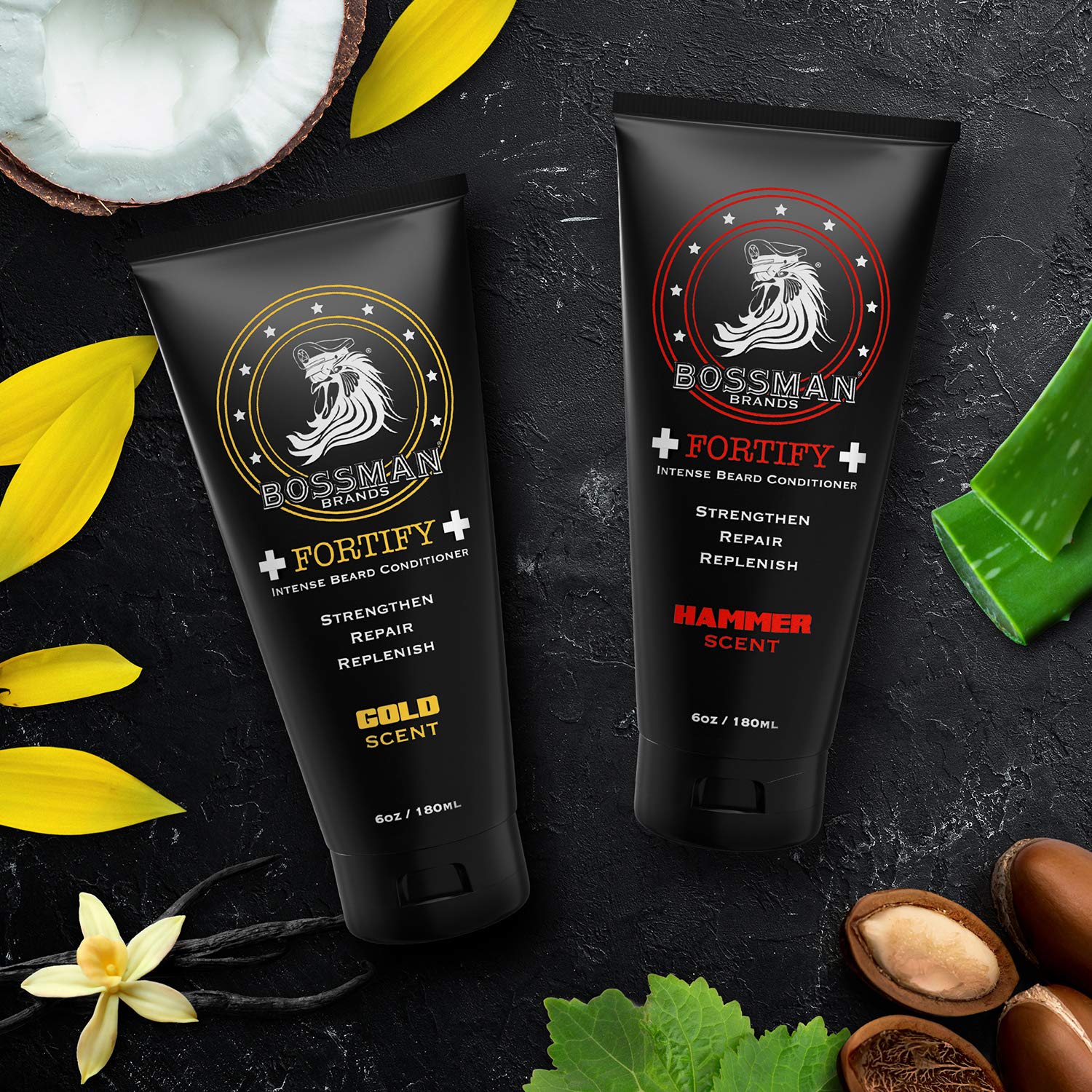 Bossman Beard Conditioner Variety Pack - Softener And Moisturizer Beard Grooming Care Kit For Men - Beard Cream And Lotion - Mad