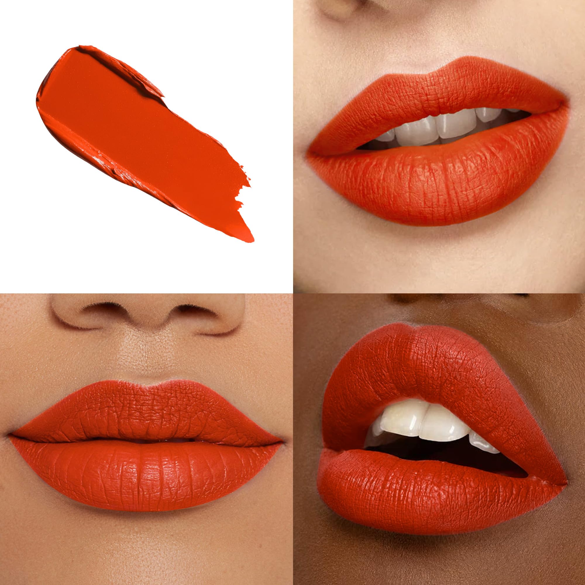 Hoomuss Red Lipstick Set Long Lasting 3Pc Matte Liquid Lipsticks For Women Non Transfer Smudgeproof Red Orange Berry Lipstick Ki