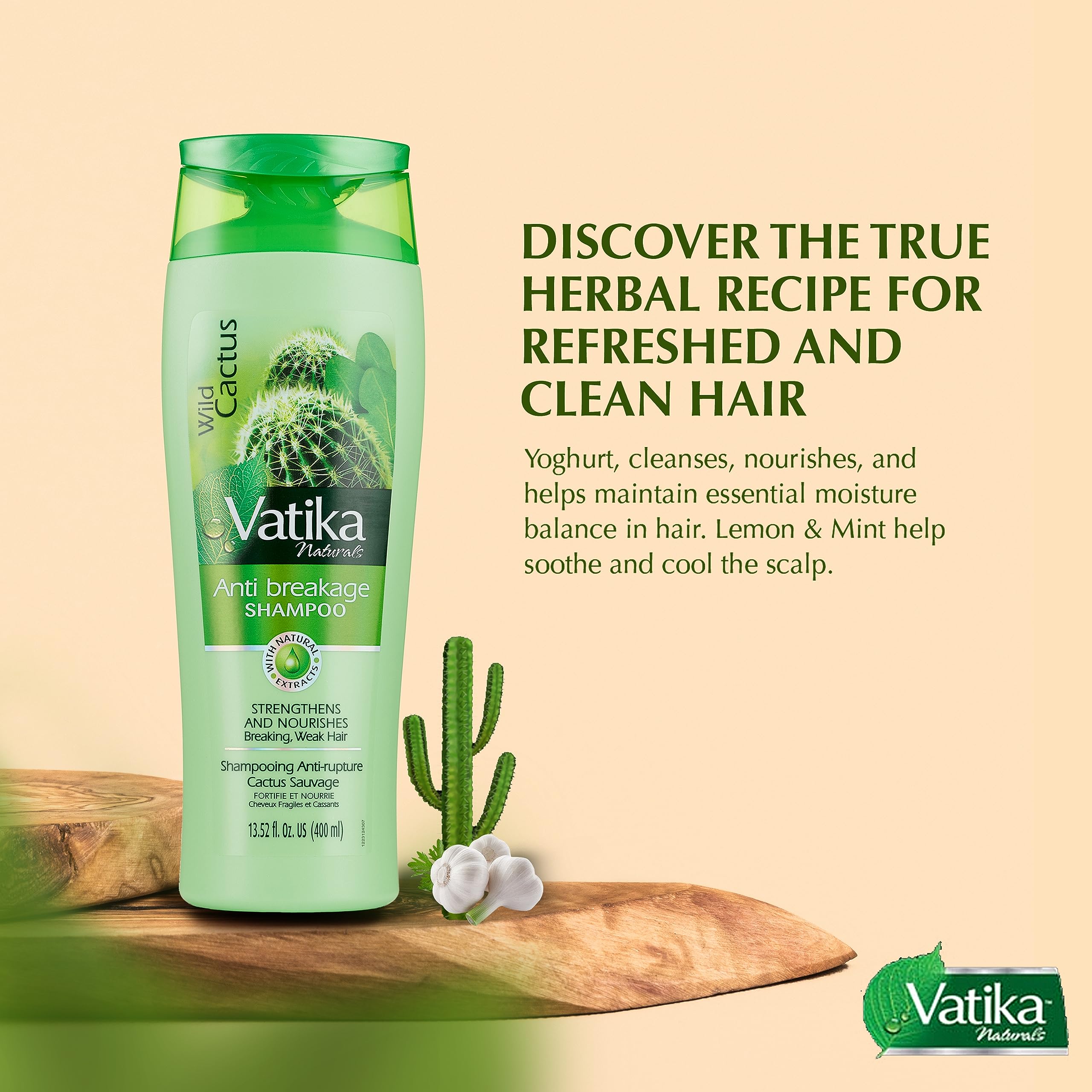 Dabur Vatika Wild Cactus Shampoo 400mL