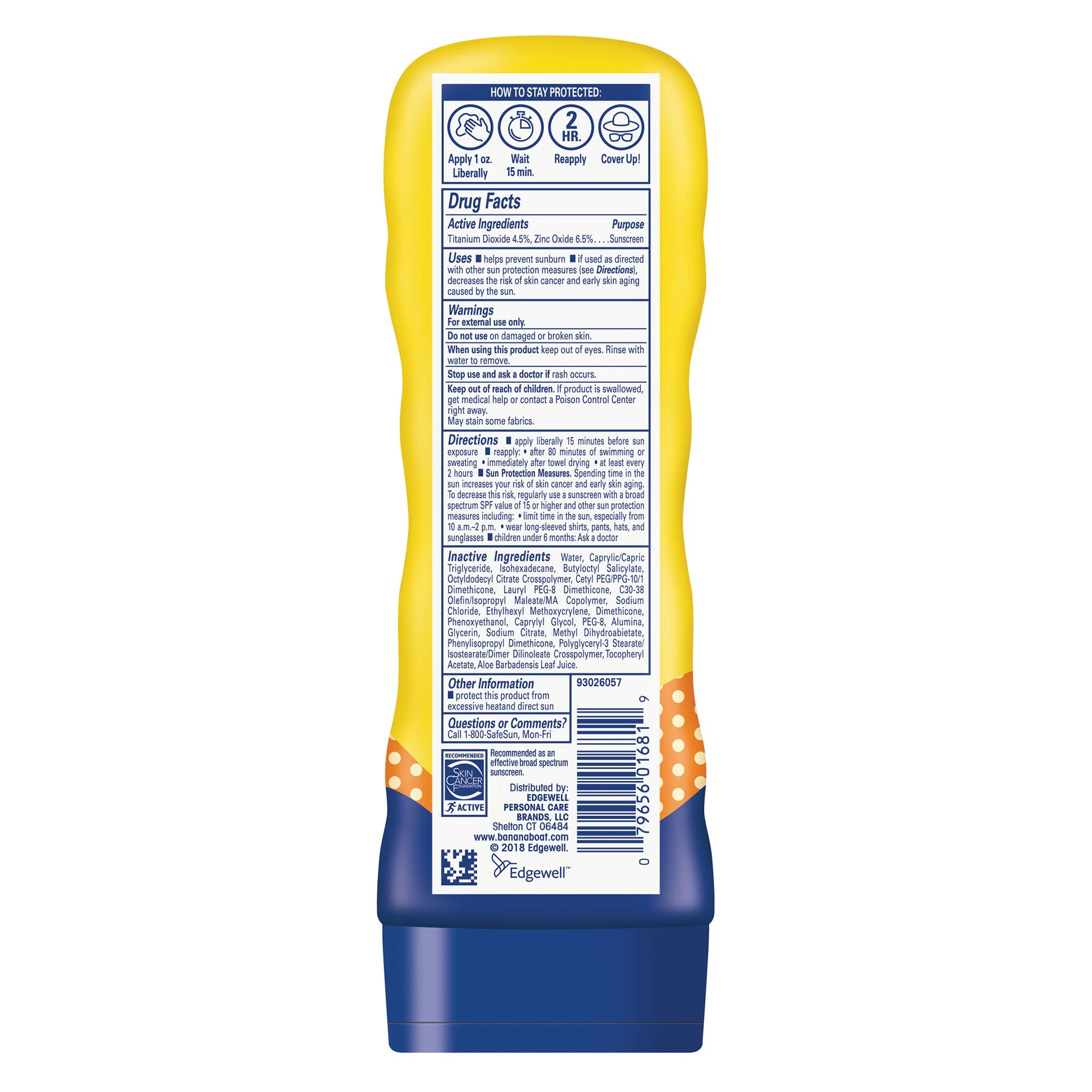 Banana Boat Kids Sport Tear-Free Sunscreen Spray, Kids Sport - Spf 50 - 6Oz, Lotion