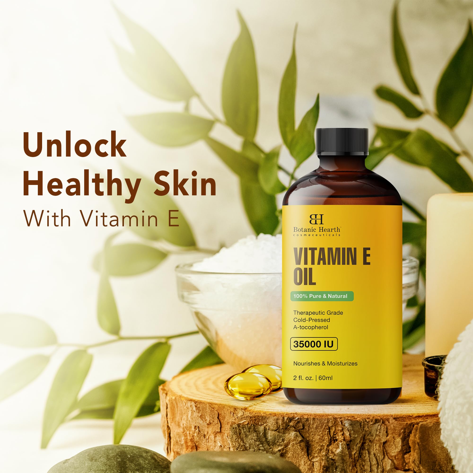 Botanic Hearth Vitamin E Oil (2 Fl Oz Set Of 2)