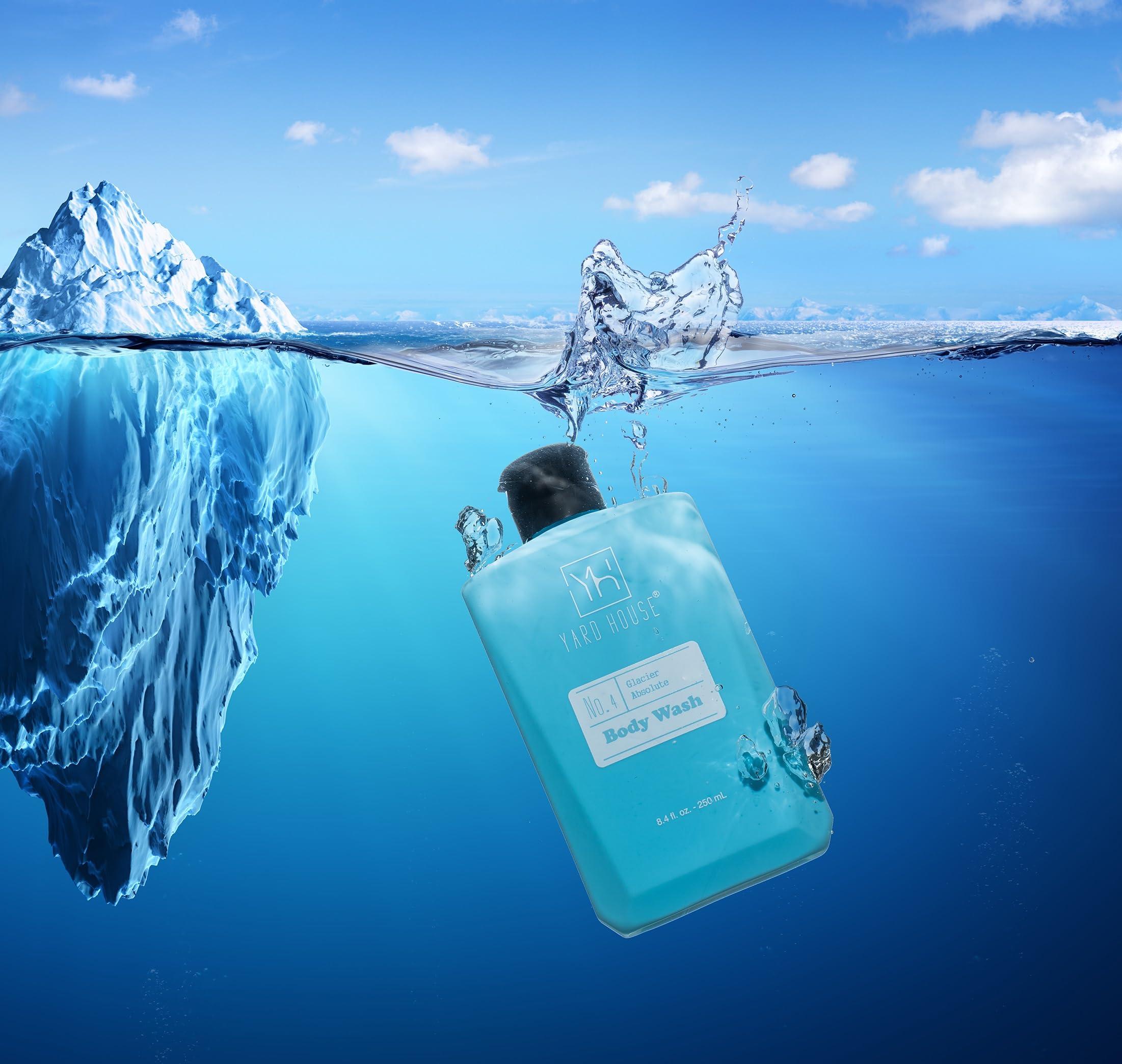 Yard House Bath And Body Mens Gift Set - Glacier Absolute - Premium Fathers Day Birthday Christmas Gifts Ideas For Him - Skin Ca