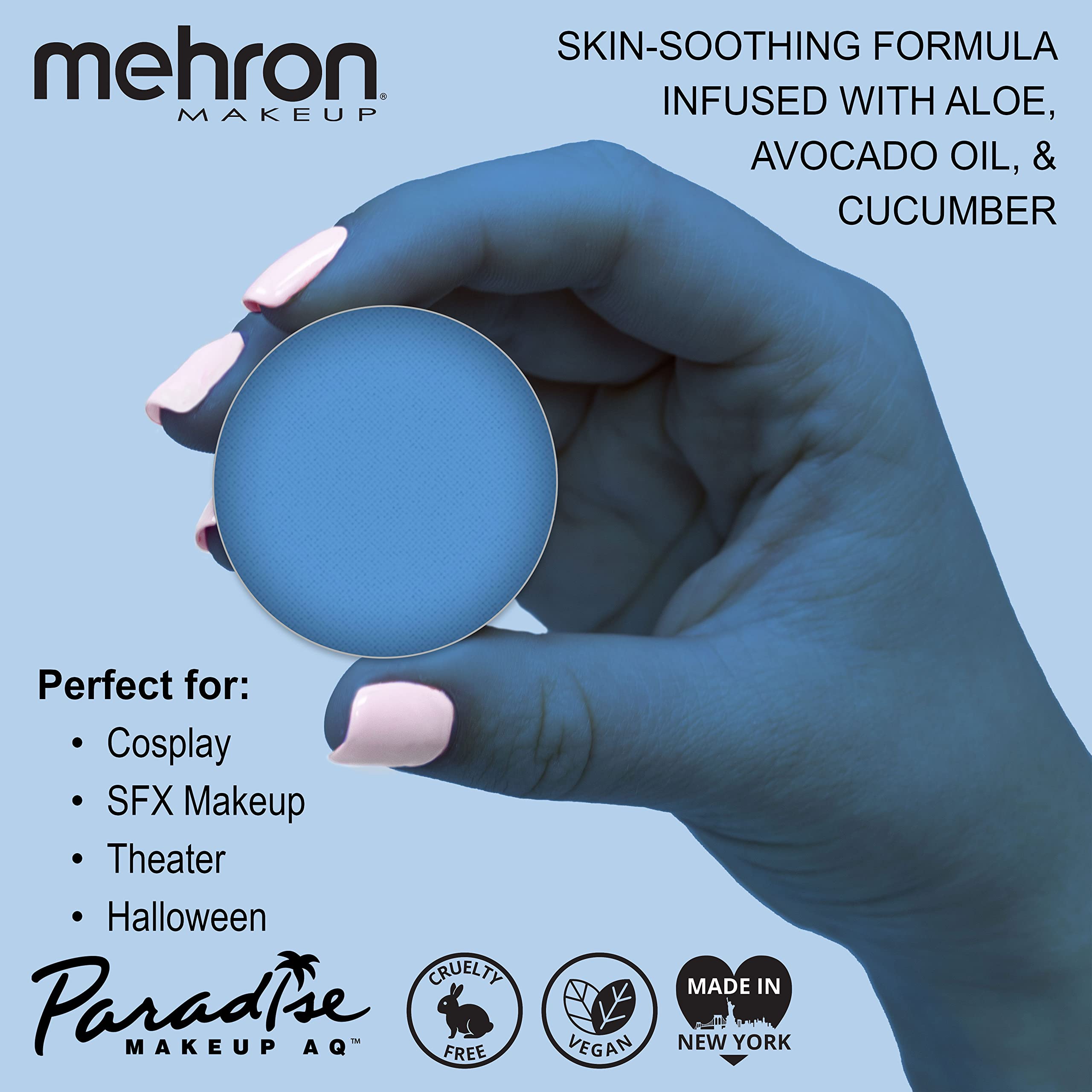 Mehron Makeup Paradise Makeup Aq Refill Size  Perfect For Stage & Screen Performance, Face & Body Painting, Beauty, Cosplay, And