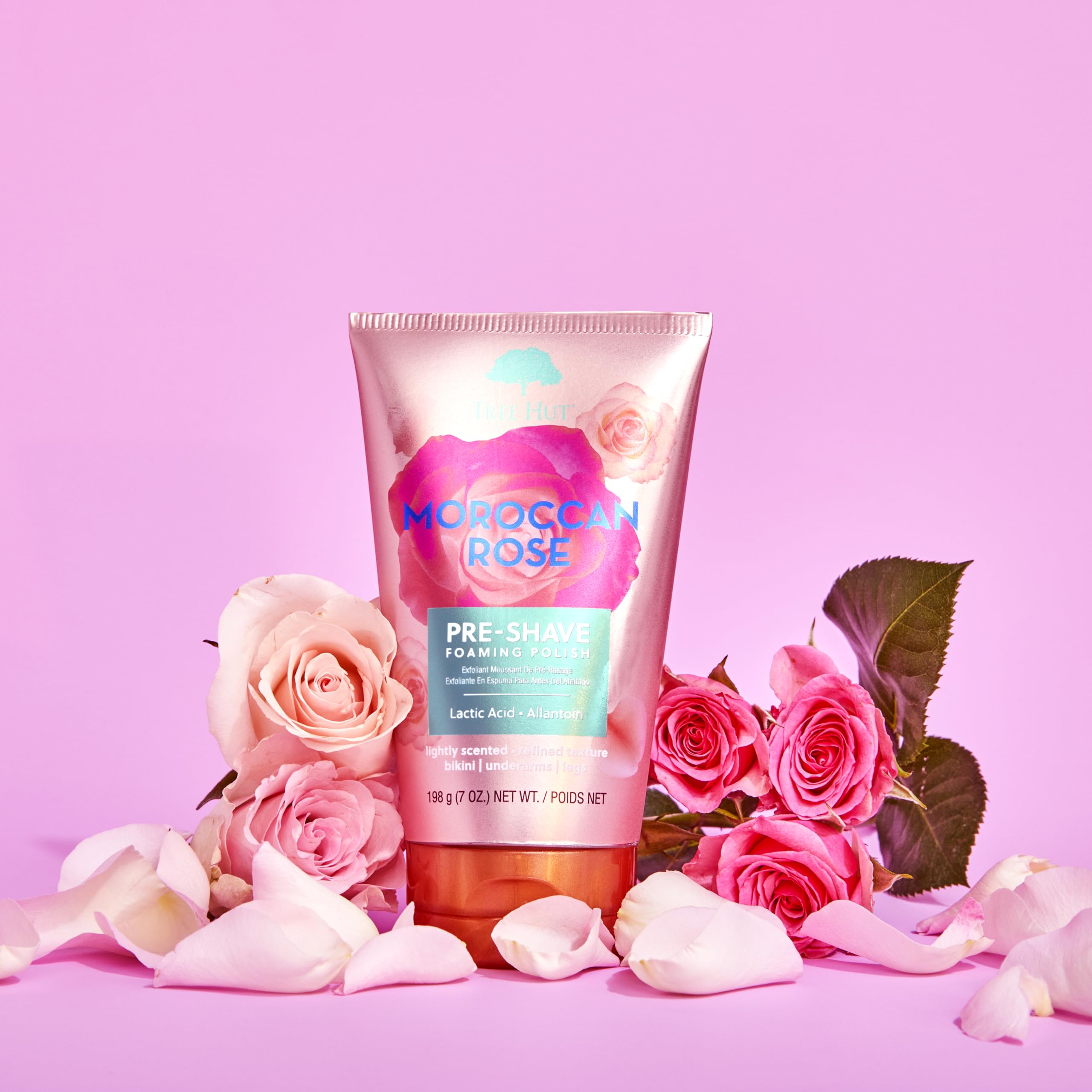 Tree Hut Moroccan Rose Shave Prep Polish | Gently Soothe & Prep Skin for an Even Closer Shave | Exfoliating Shave Essential | 6