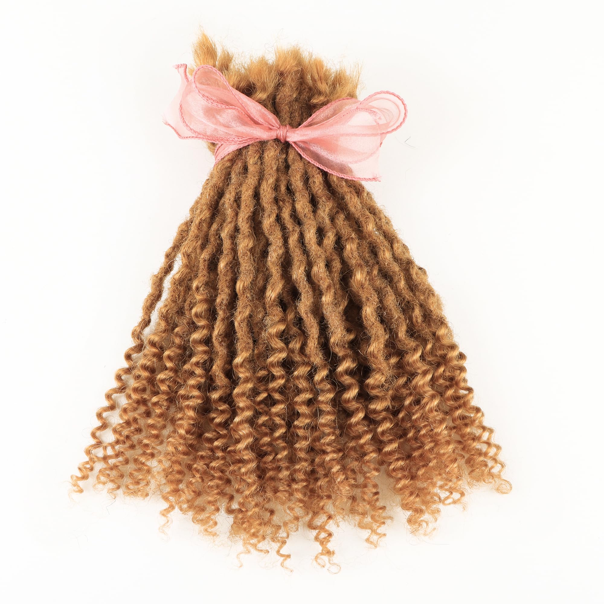Goddess Curly Ends Loc Extensions Human Hair (#27, 12inch 0.6cm 20strands)